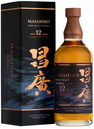 昌廣12年Oloroso雪莉桶純麥威士忌 MASAHIRO Pure Malt 12 Years Oloroso Sherry Cask 43% 700ml