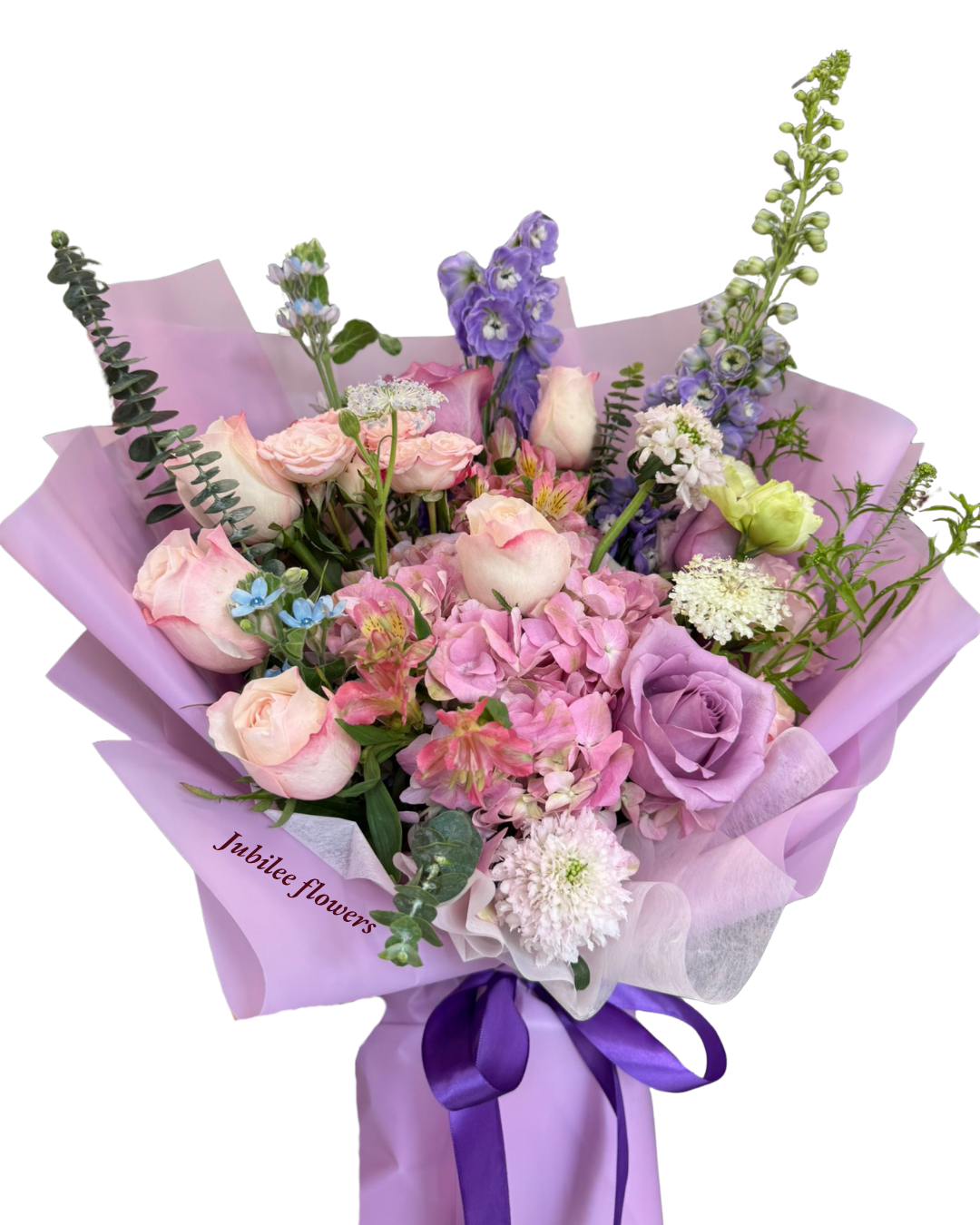 玫瑰 繡球 花束