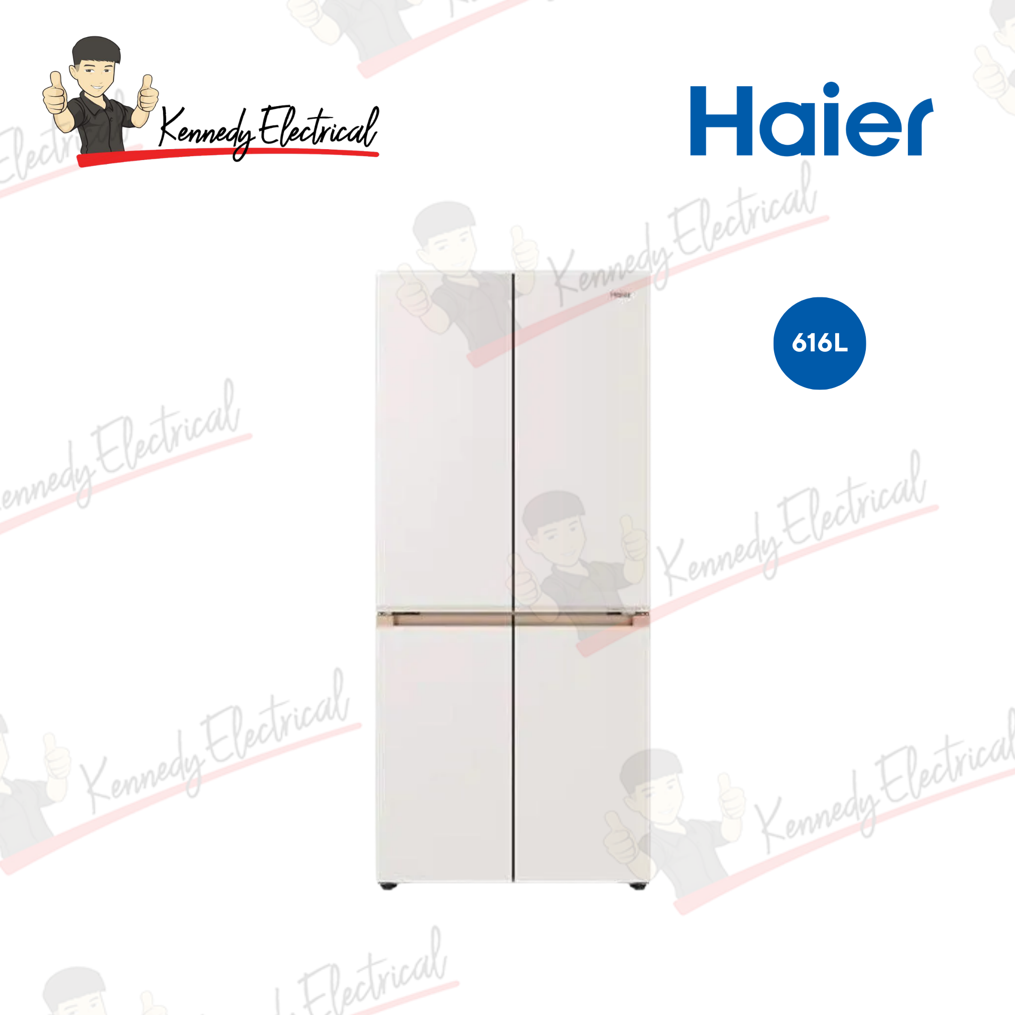 Haier 616L Multi-Door Inverter Glass Fridge (HRF-IM616FG)