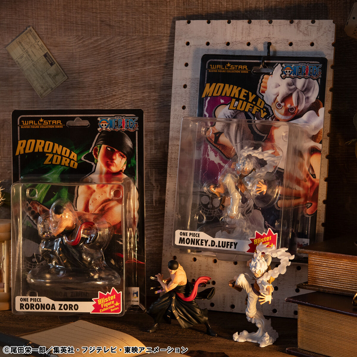 (預訂訂金 $100) (總價 $322) (魂限) MegaHouse WALLSTAR 海賊王 路飛 五檔 & 卓洛 W.STAR ONE PIECE Monkey D. Luffy Gear Five & Roronoa Zoro (連特典) (行版) 