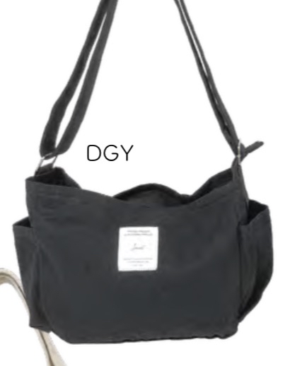 JOUET 帆布斜孭拉鍊袋 J6732DGY