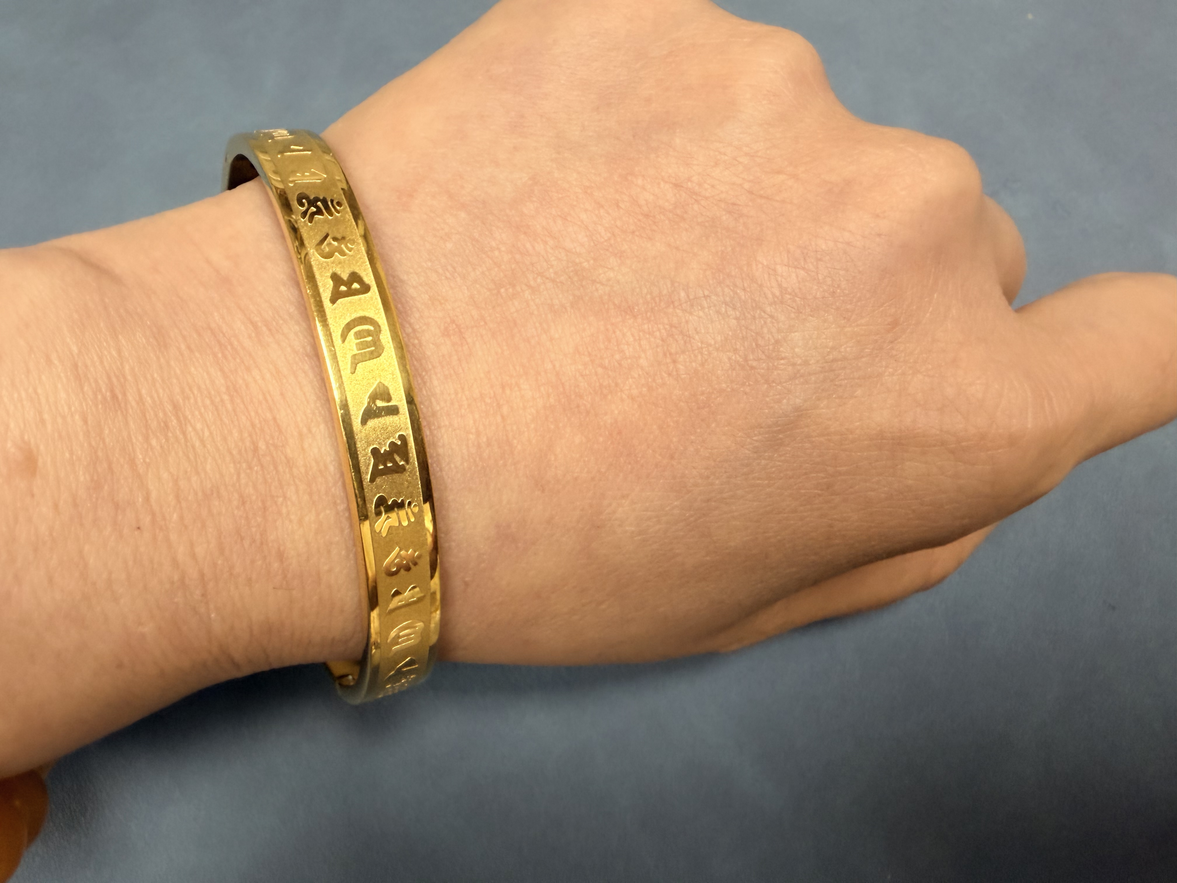 六字大明咒手環（不銹剛）手圍偏大