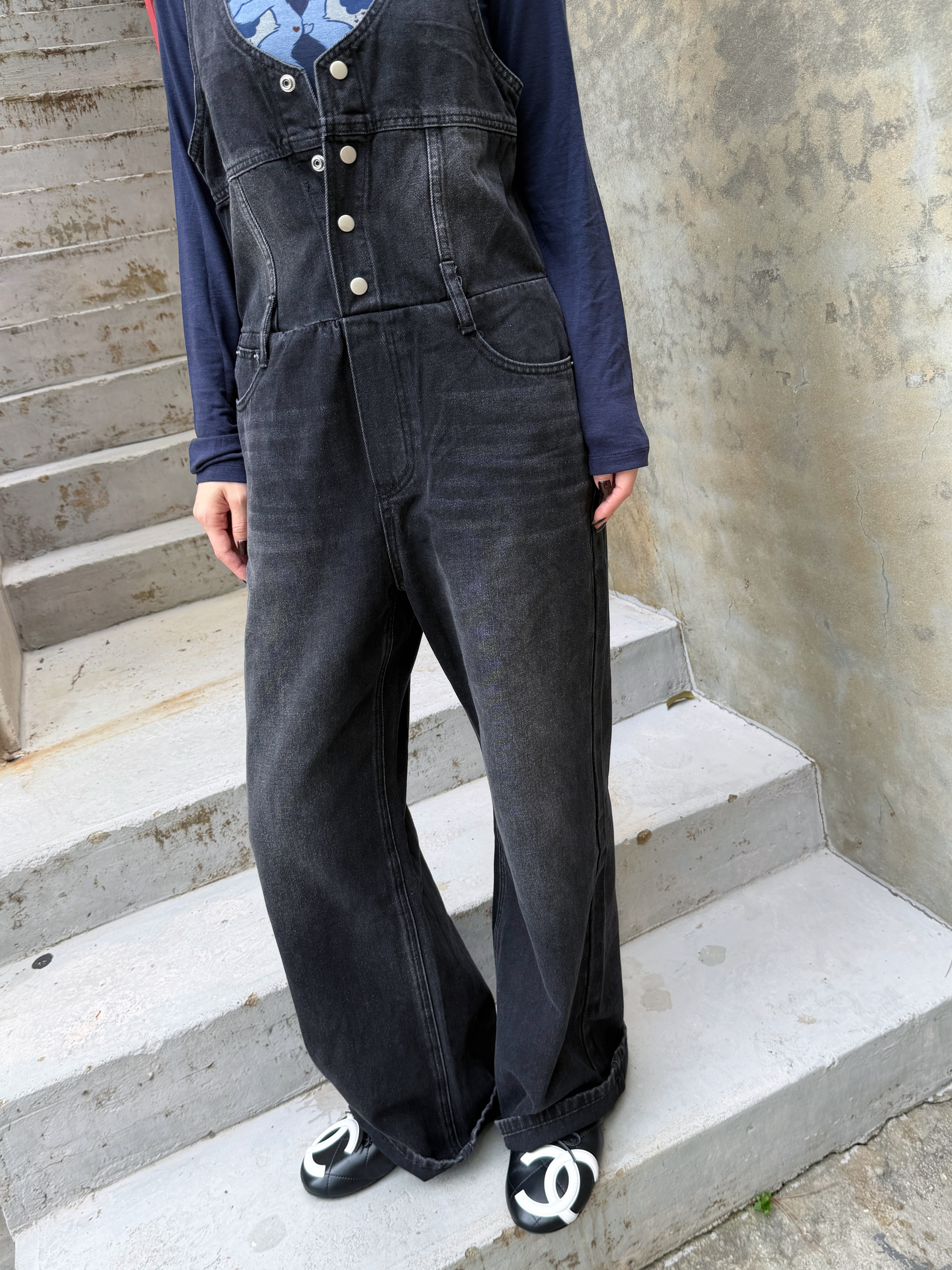 慵懶感 ! Denim Jumpsuit