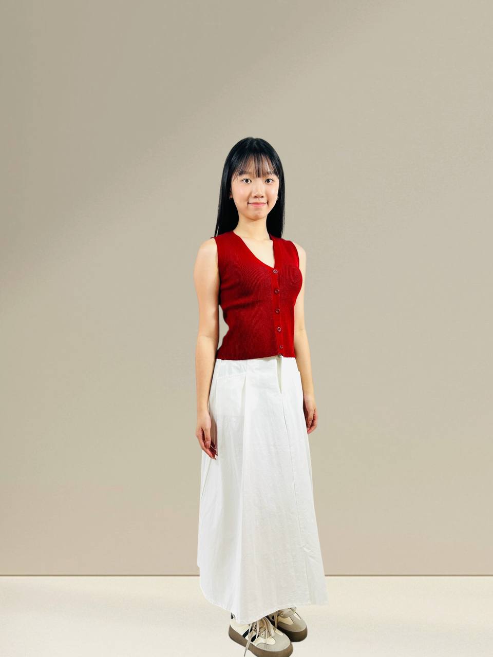 W9118 - A-line Maxi Skirt