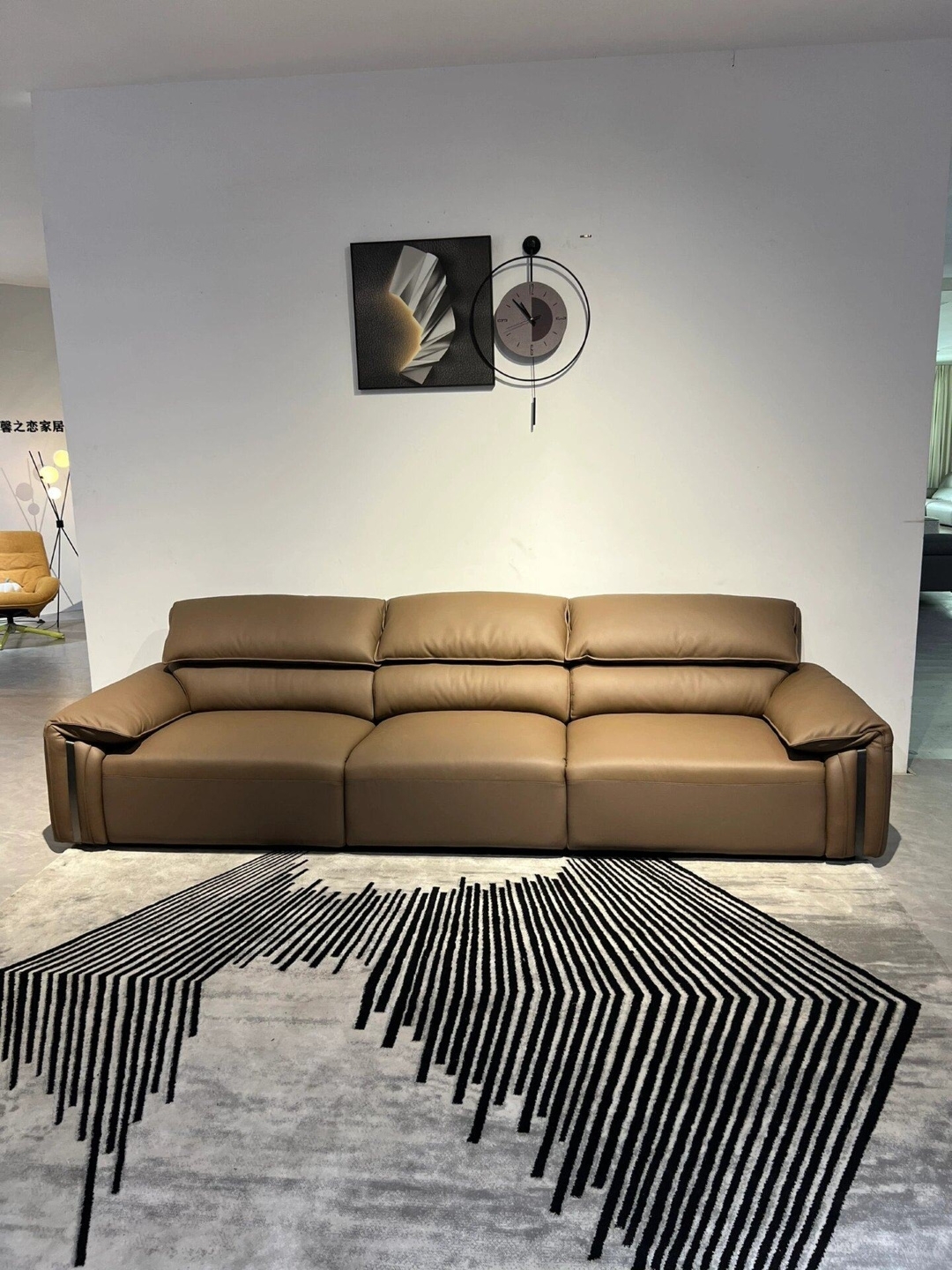 大象耳梳化 意式極簡 Baxter 皮梳化 客廳網紅直排梳化 酒店專用 sofa