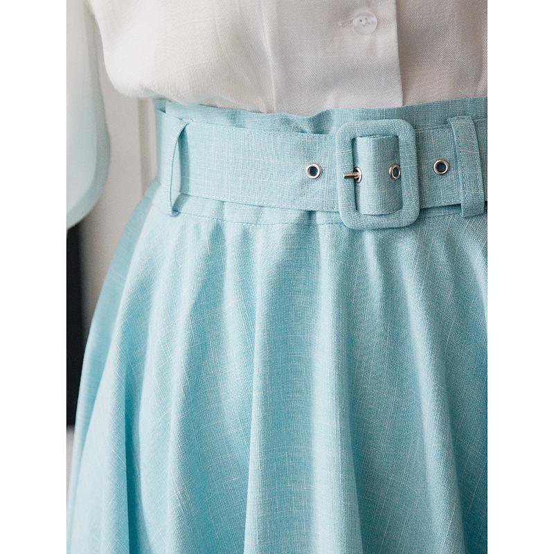 SOLD OUT- Roman Holiday Cotton Shirt and Skirt (FM054/FM055)