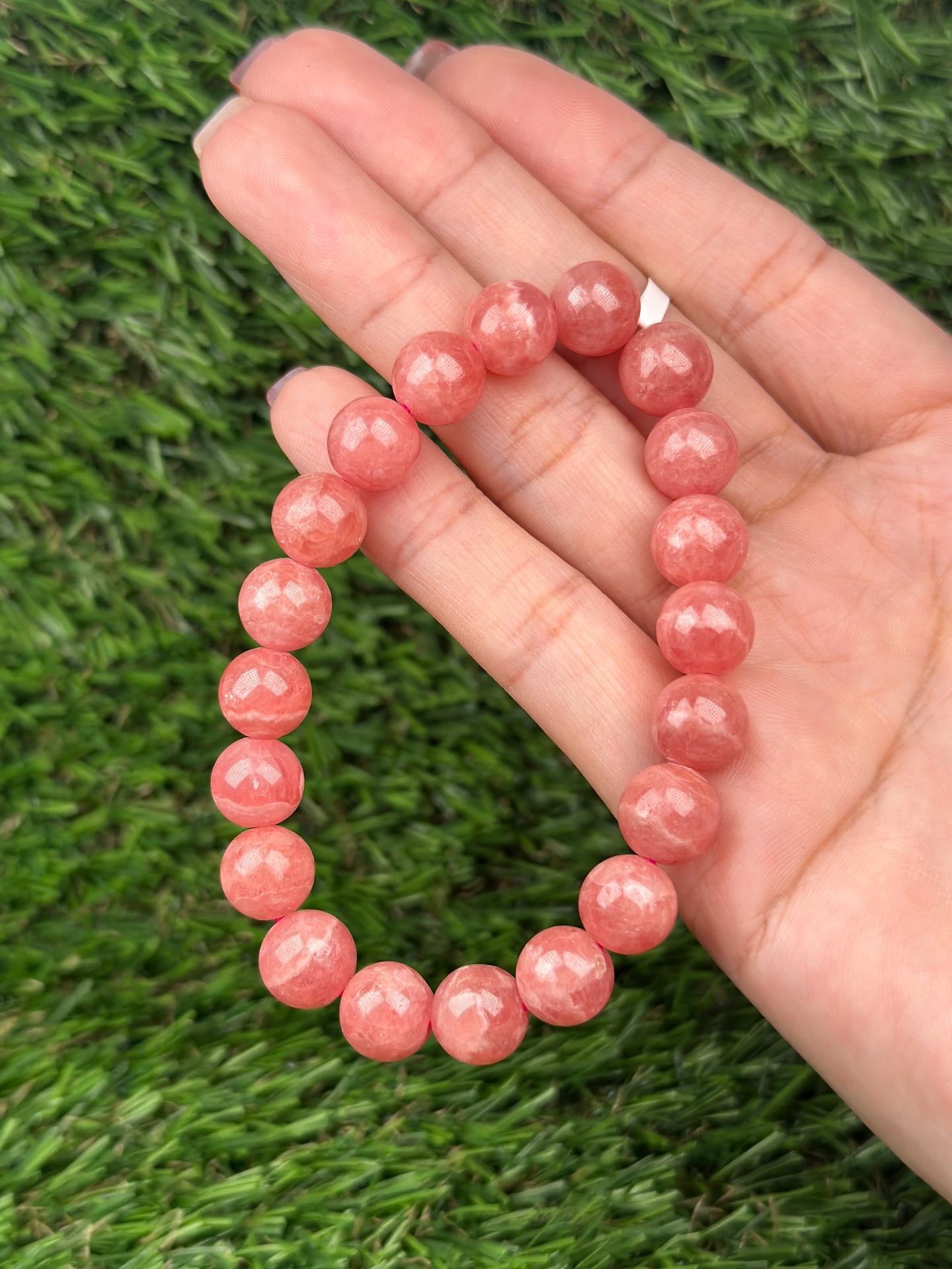 9mm+ 紅紋石🌹Rhodochrosite Bracelet