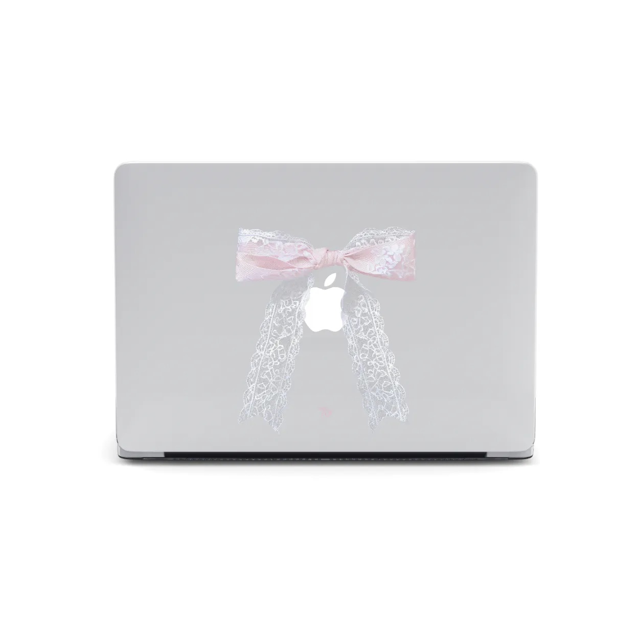 【The Ballerina Lace Ribbon】Transparent MacBook Protective Case