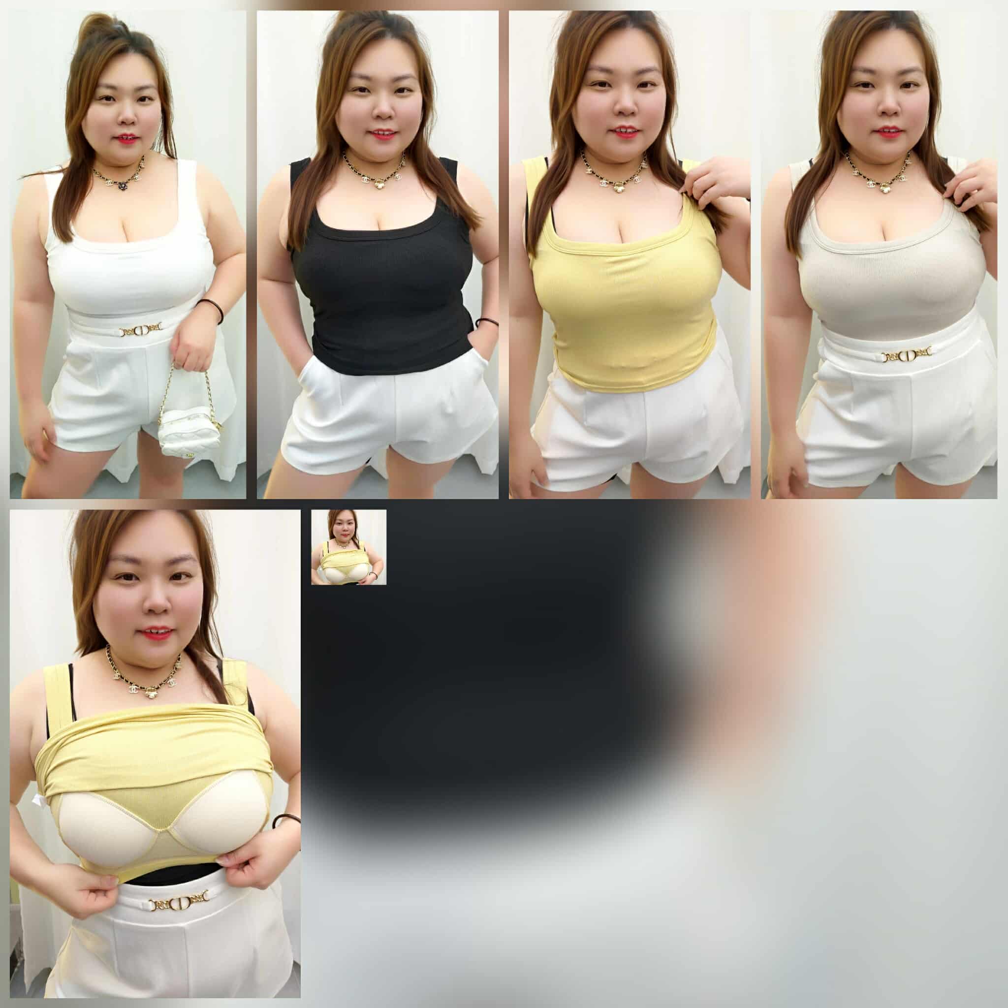 TW#806 单色背心款附垫内搭