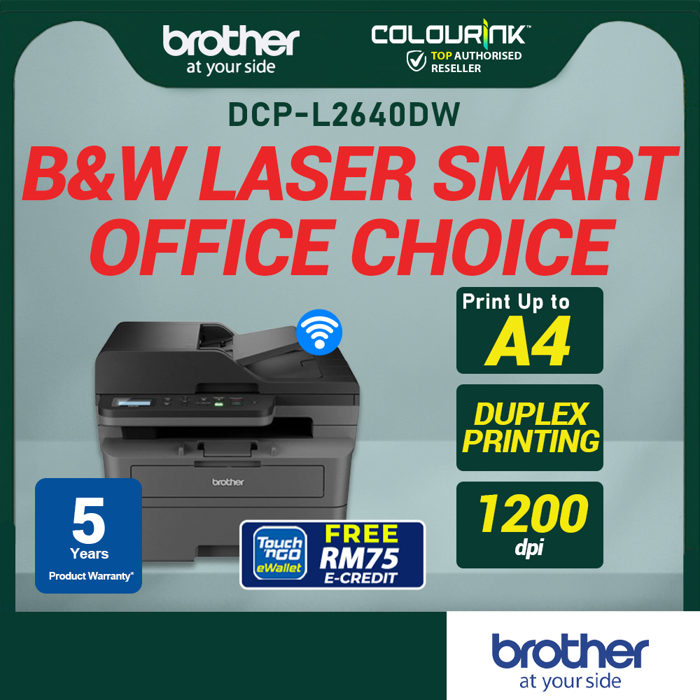 Brother DCP-L2640DW A4 Print Scan Copy Mono Laser Printer WiFi ADF Mobile Duplex similar M28a M227fdw L2715dw