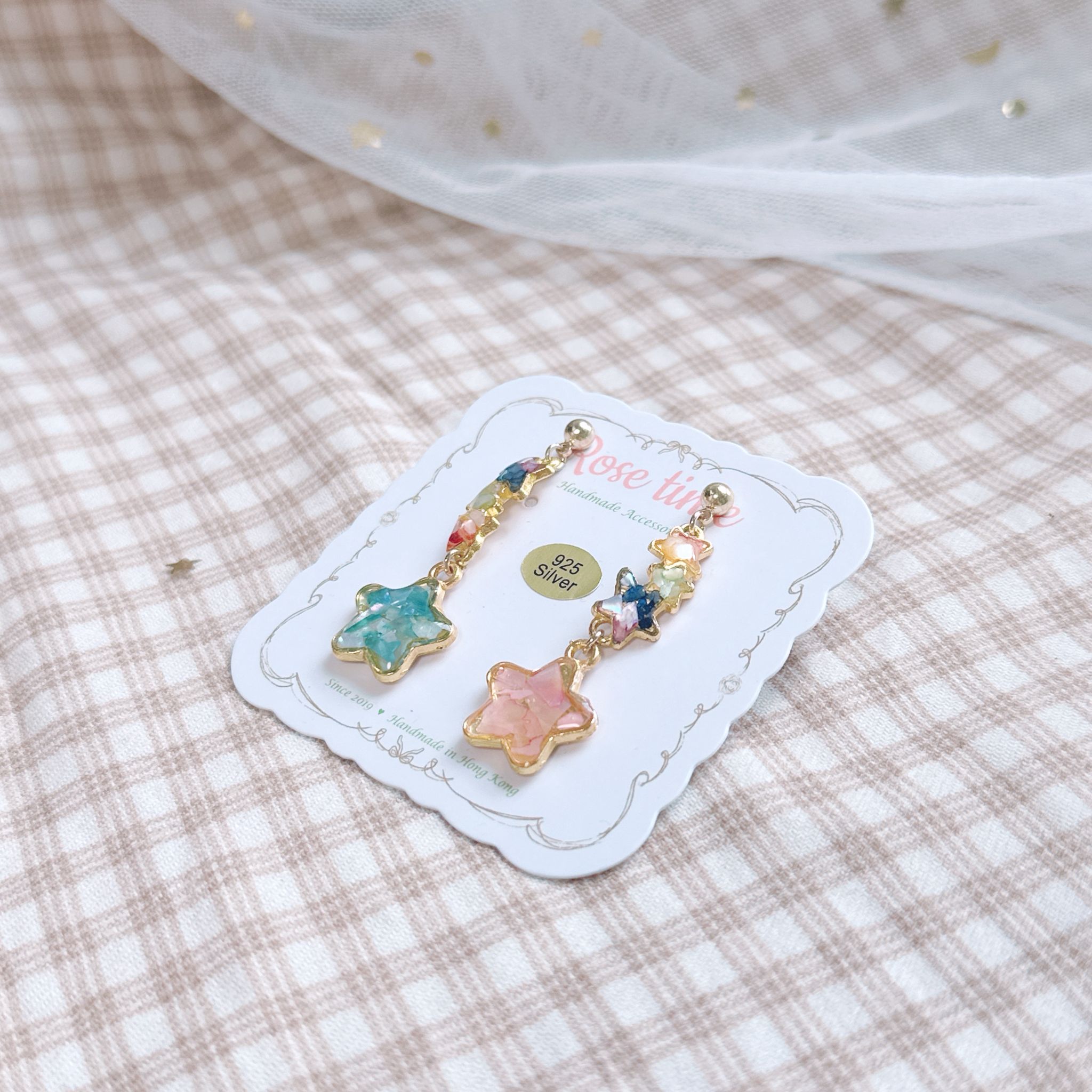 一閃一閃小星星⭐️ 貝殼耳環