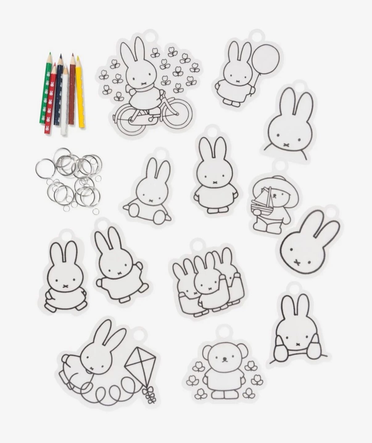 Miffy DIY keychain colouring set