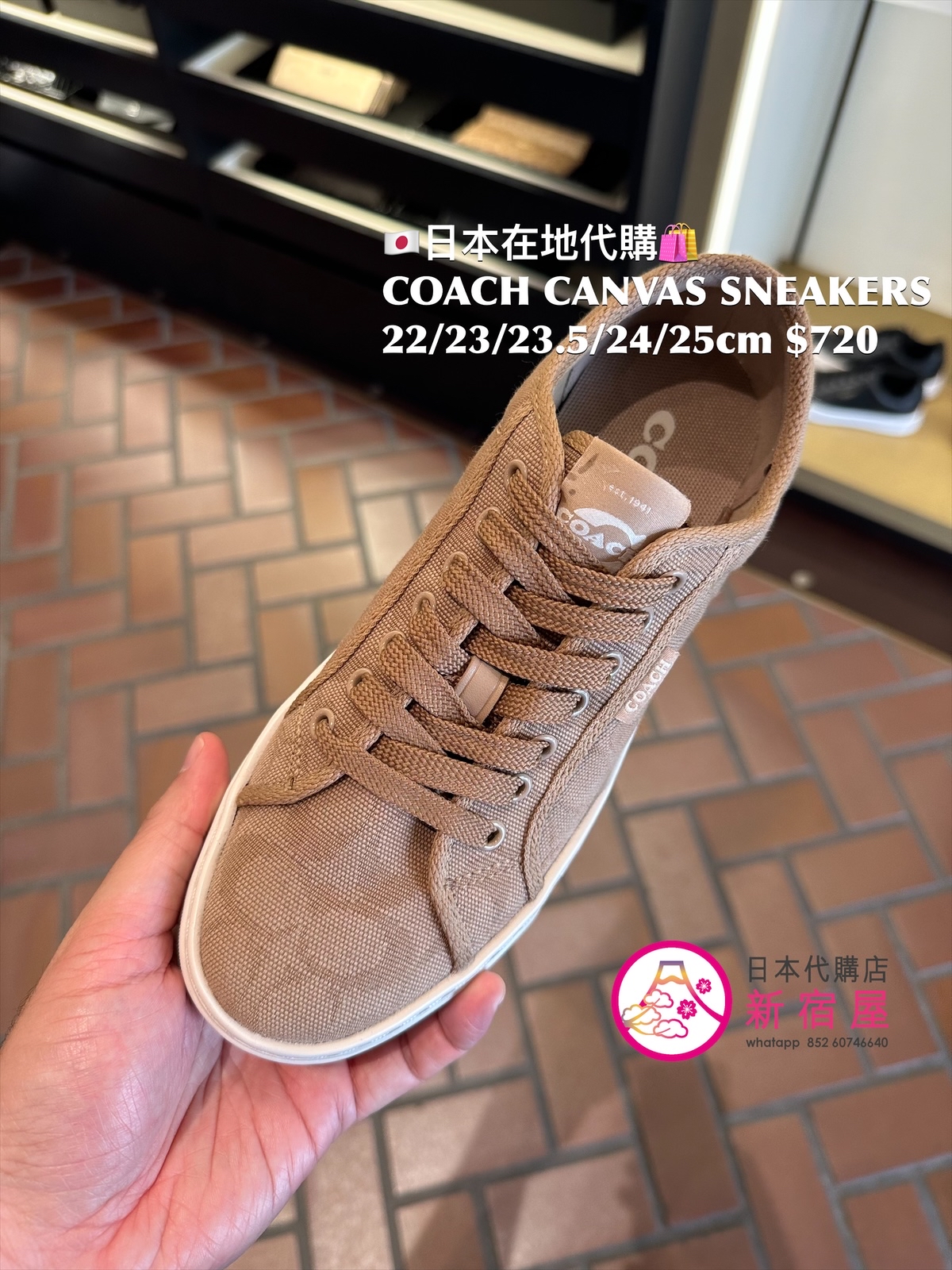 COACH CANVAS SNEAKERS