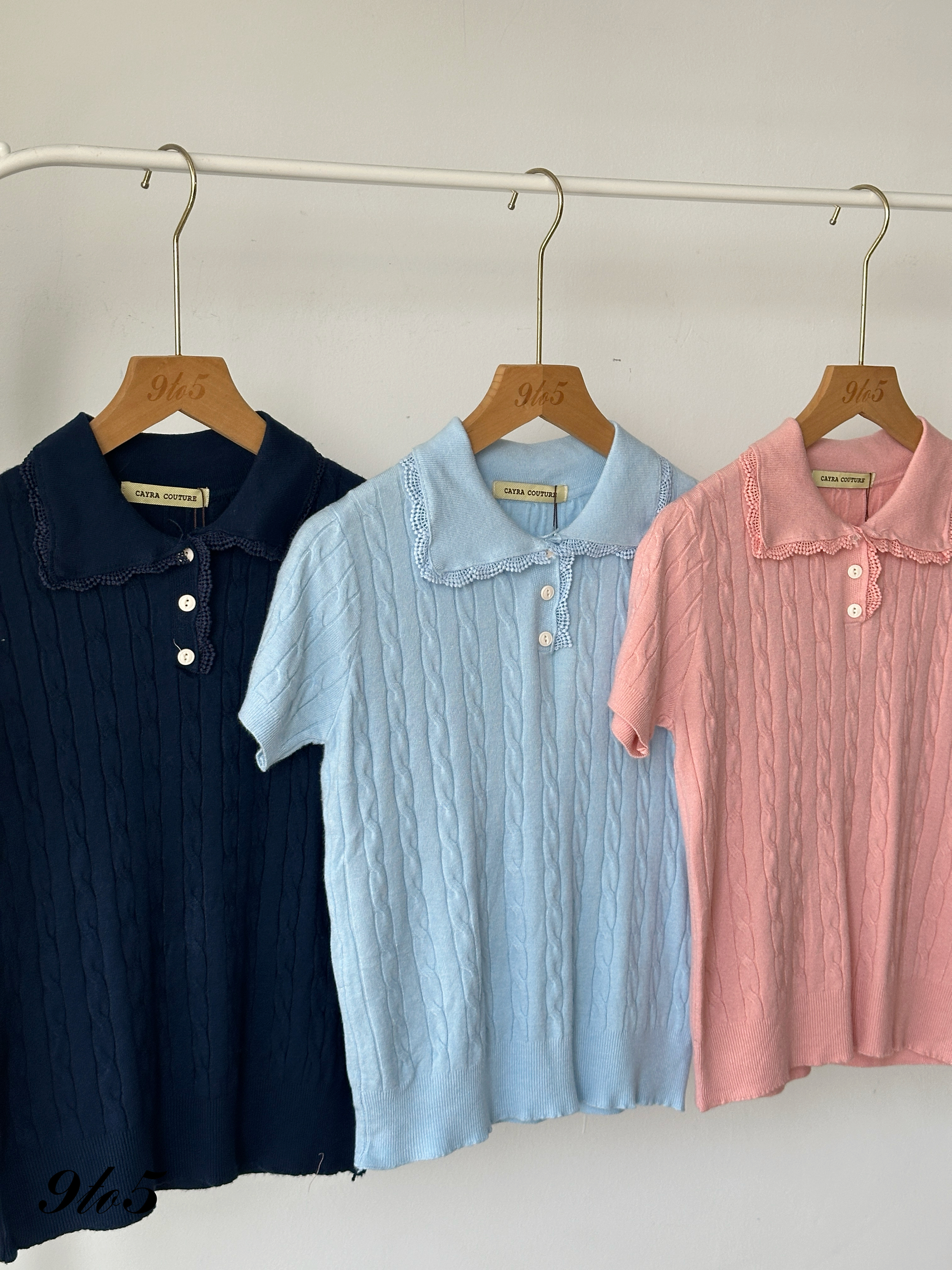 T4151 Knit Polo Tee - 5 Colors 