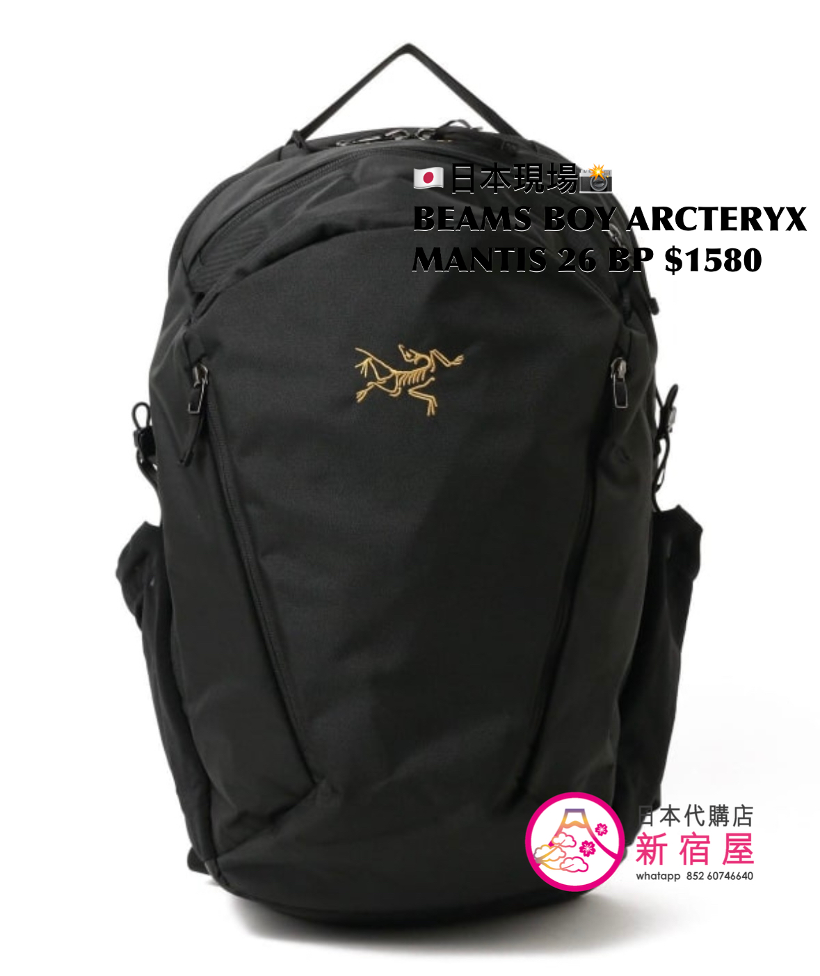 BEAMS BOY ARCTERYX MANTIS 26 BACKPACK