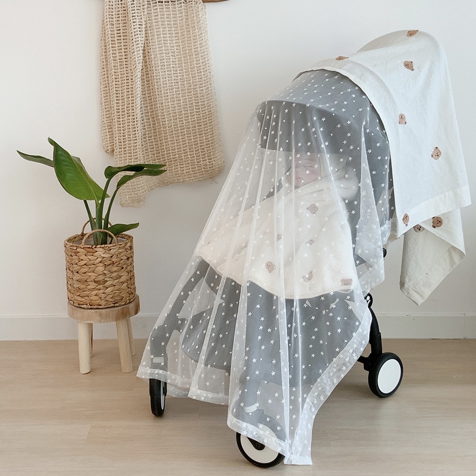DOTTODOT 刺繡嬰兒車遮陽防風罩（Stroller Cover）