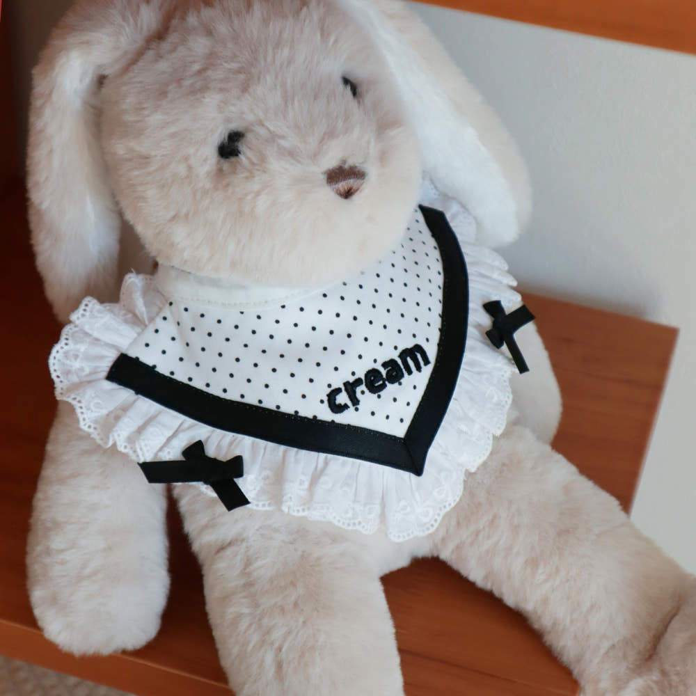 韓國 handmade lovely dot bib💞