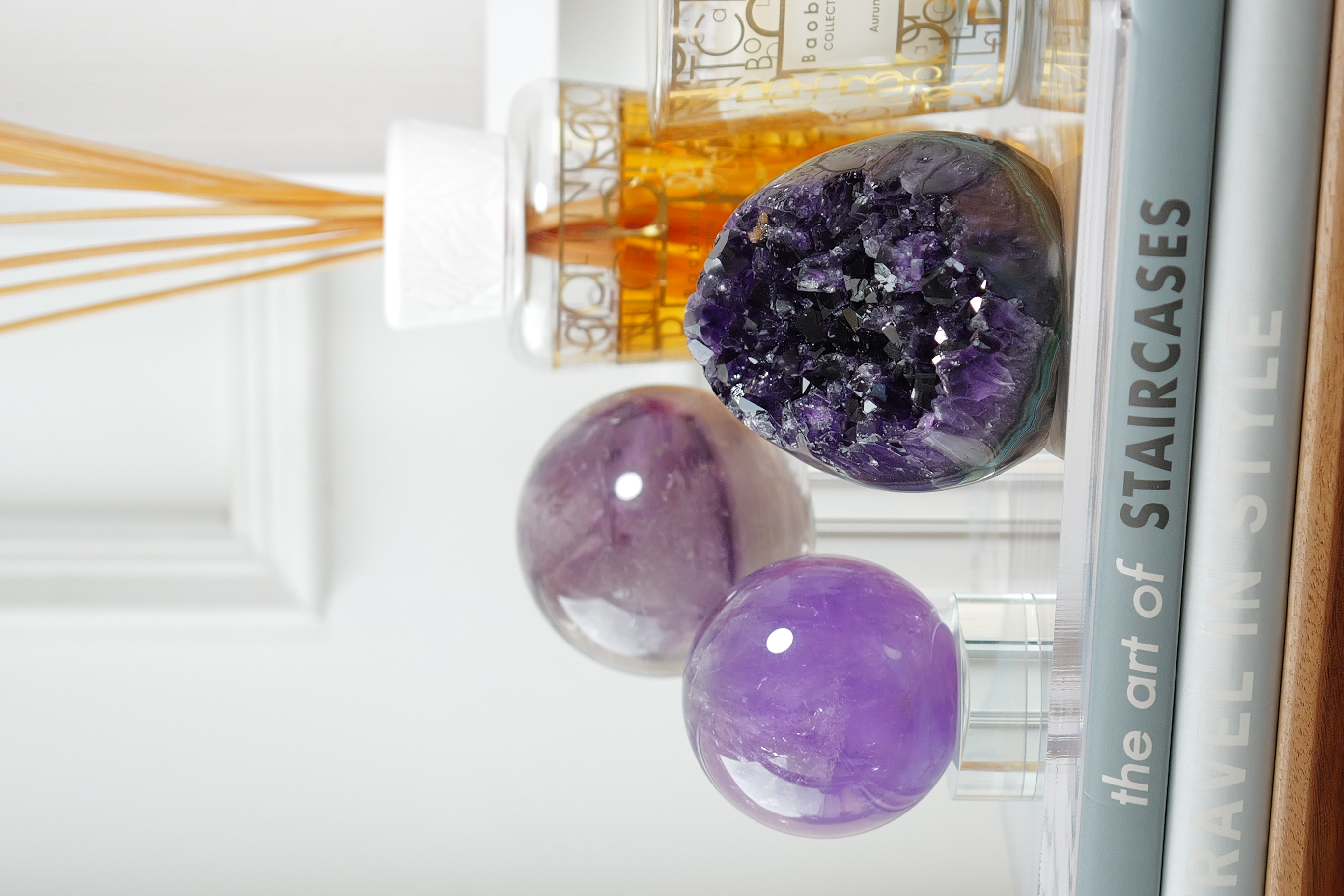  ༒ Uruguay  最高級別帝王紫 8.8cm共生軟糖紫晶鎮༒ AM3002C31G68T-RA28*78T-