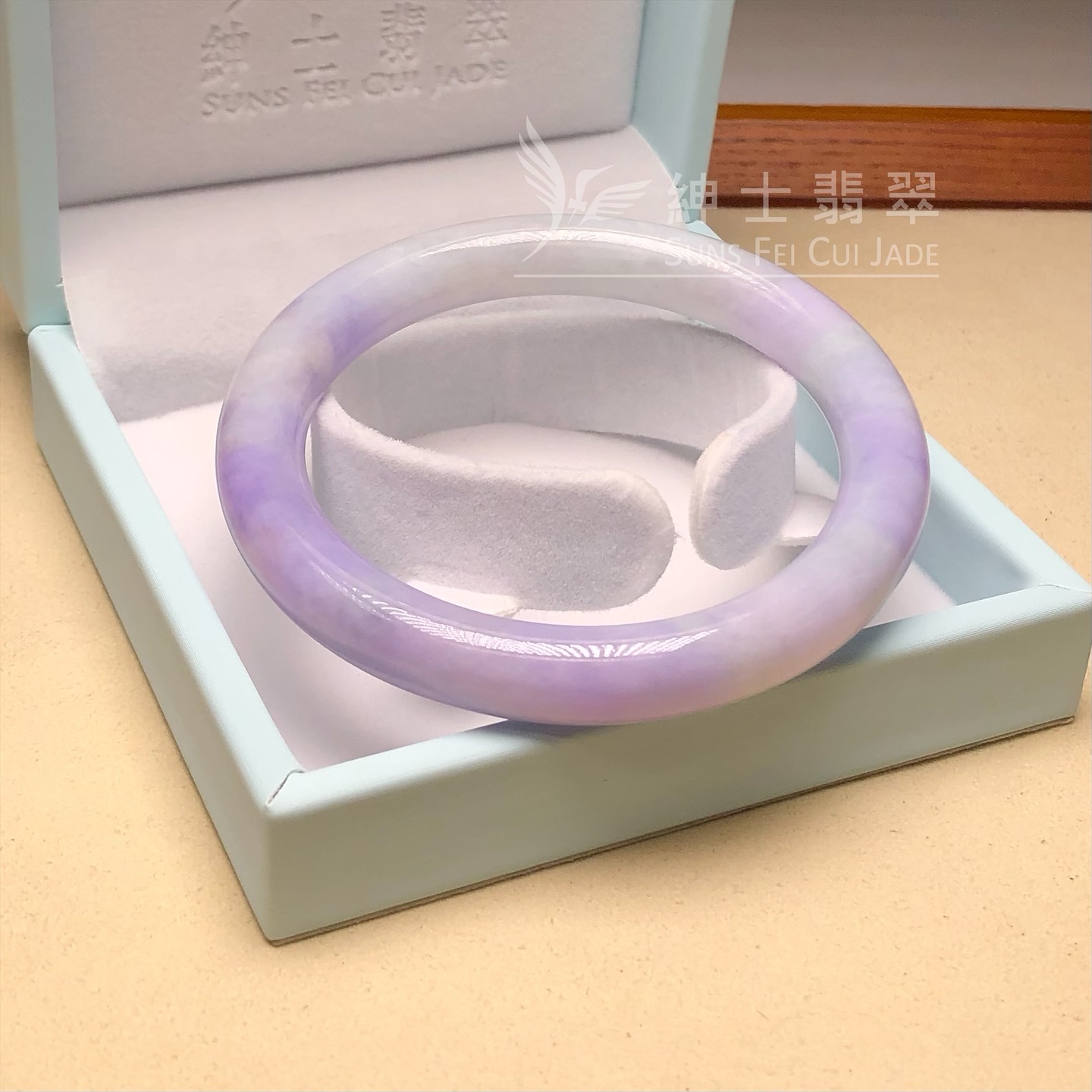 木那藍紫春彩圓鐲55.8mm