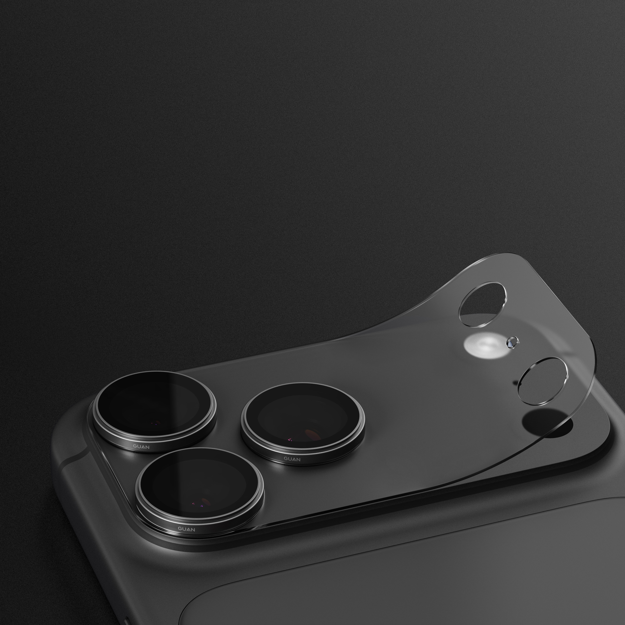 GUAN iPhone 18 series 頂級藍寶石鏡頭貼：莫氏 9H 超硬度抗刮防護
