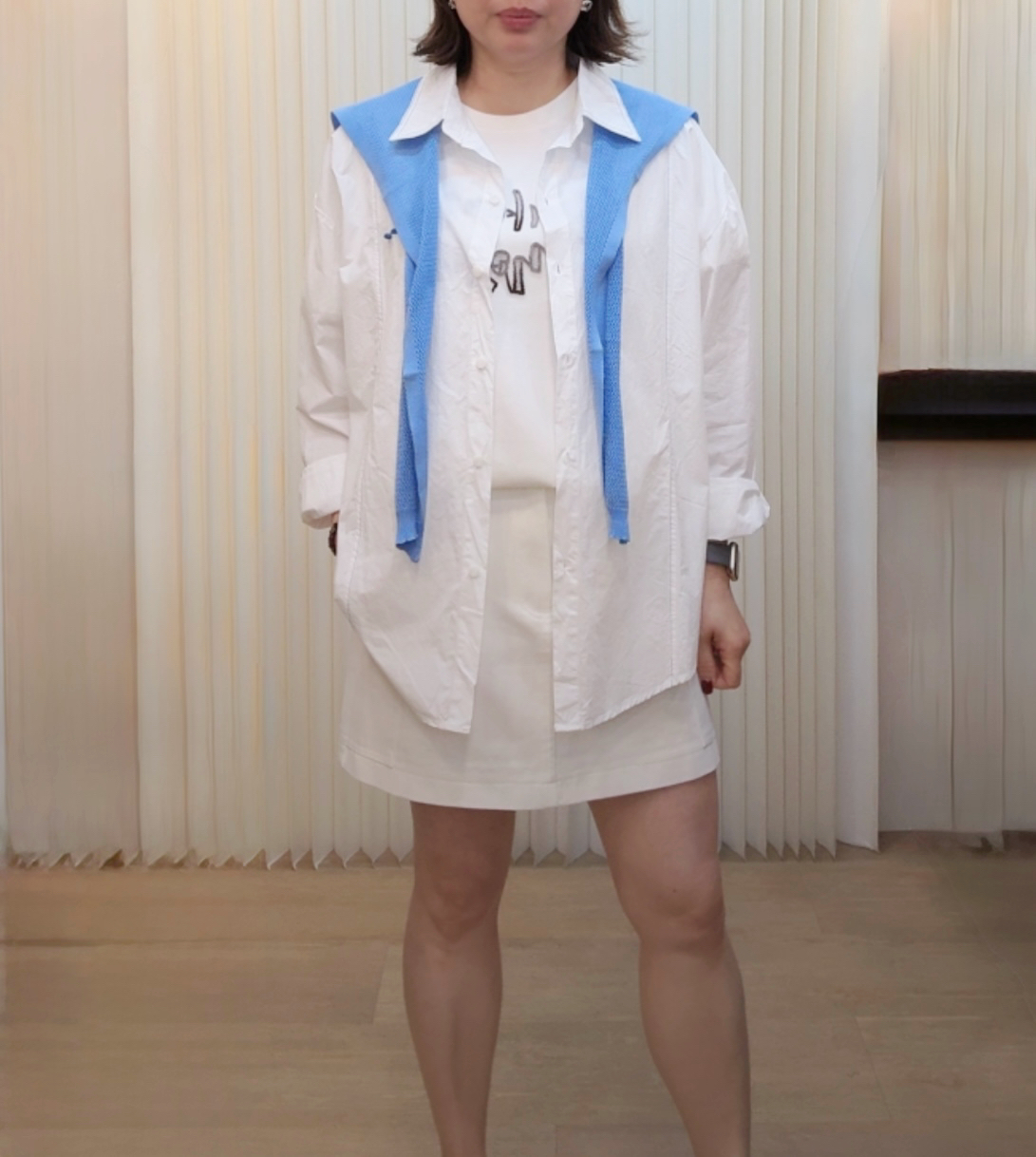 恤衫連披肩 M306 810887269