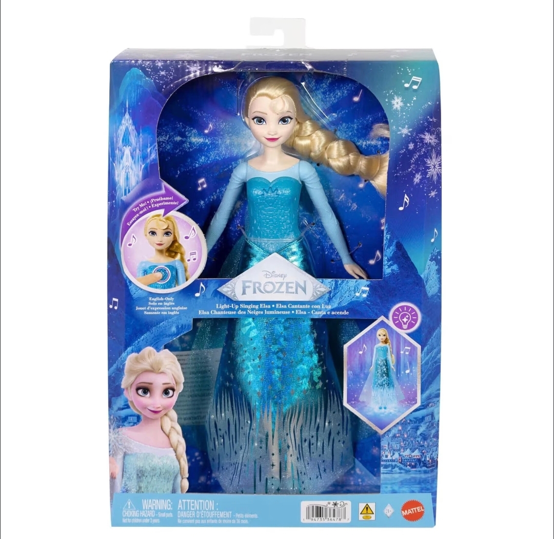 Disney Frozen Elsa 愛莎發光唱歌公主娃娃 Mattel正版 冰雪奇緣兒童生日聖誕禮物
