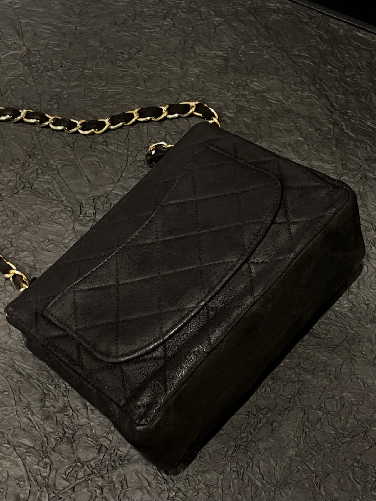 【預訂貨品】Chanel 中古絨面方胖子 