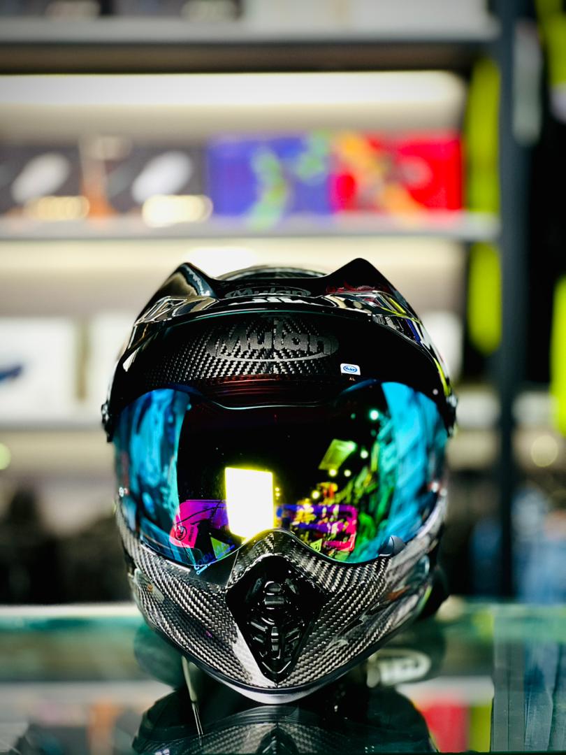 MULAN 739 3K CARBON FIBRE Adventure Helmet | Bulletproof Kevlar | Photochromic Visor | ECE Approved | Touring Ready