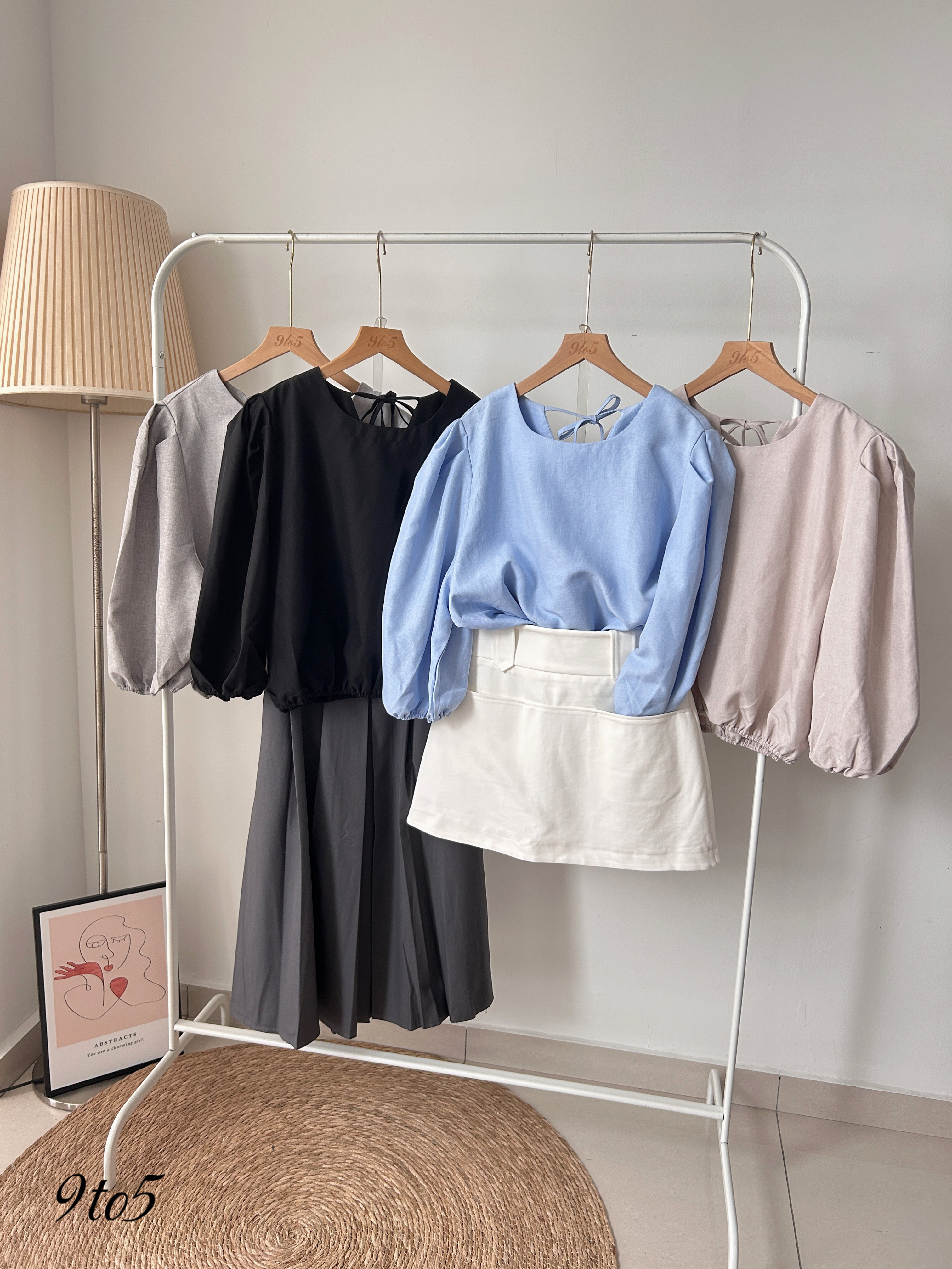 T4019 Oversized round neck shirt - 4 Colors