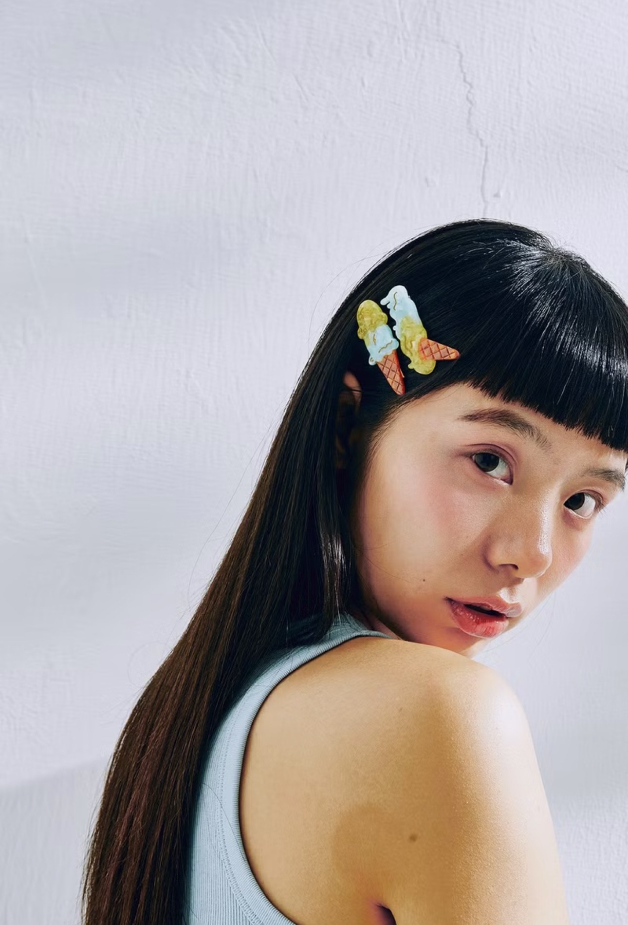 芒果薄荷冰淇淋 髮夾組合 鴨嘴夾