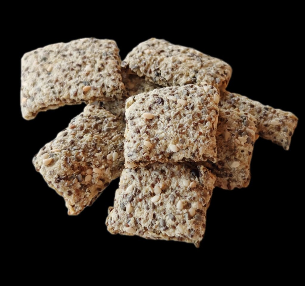 Keto Chia Seeds Almond Crackers /Keto Chia Seeds Glow - 5 Flavours