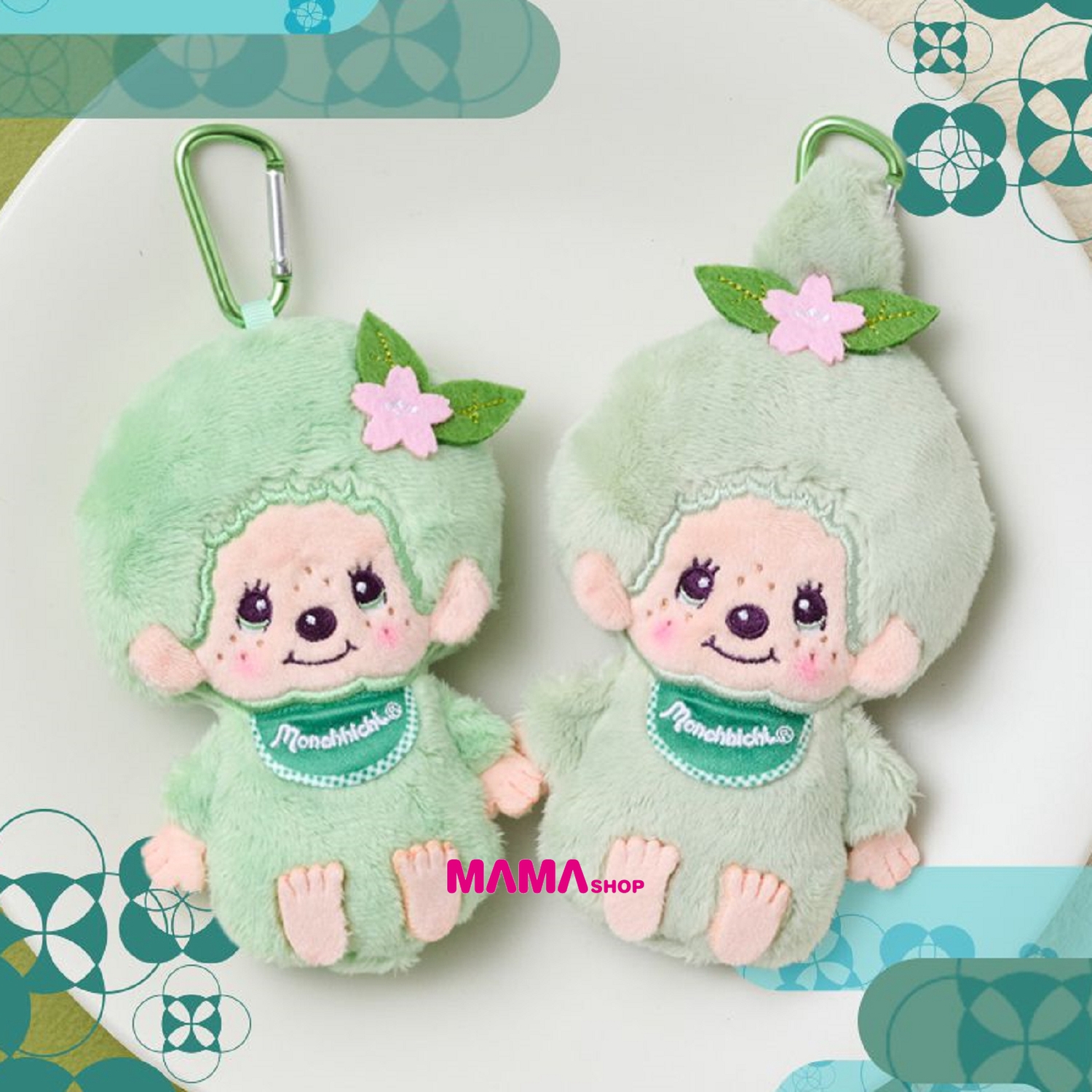 日本直送Monchhichi 抹茶系列登山扣掛包