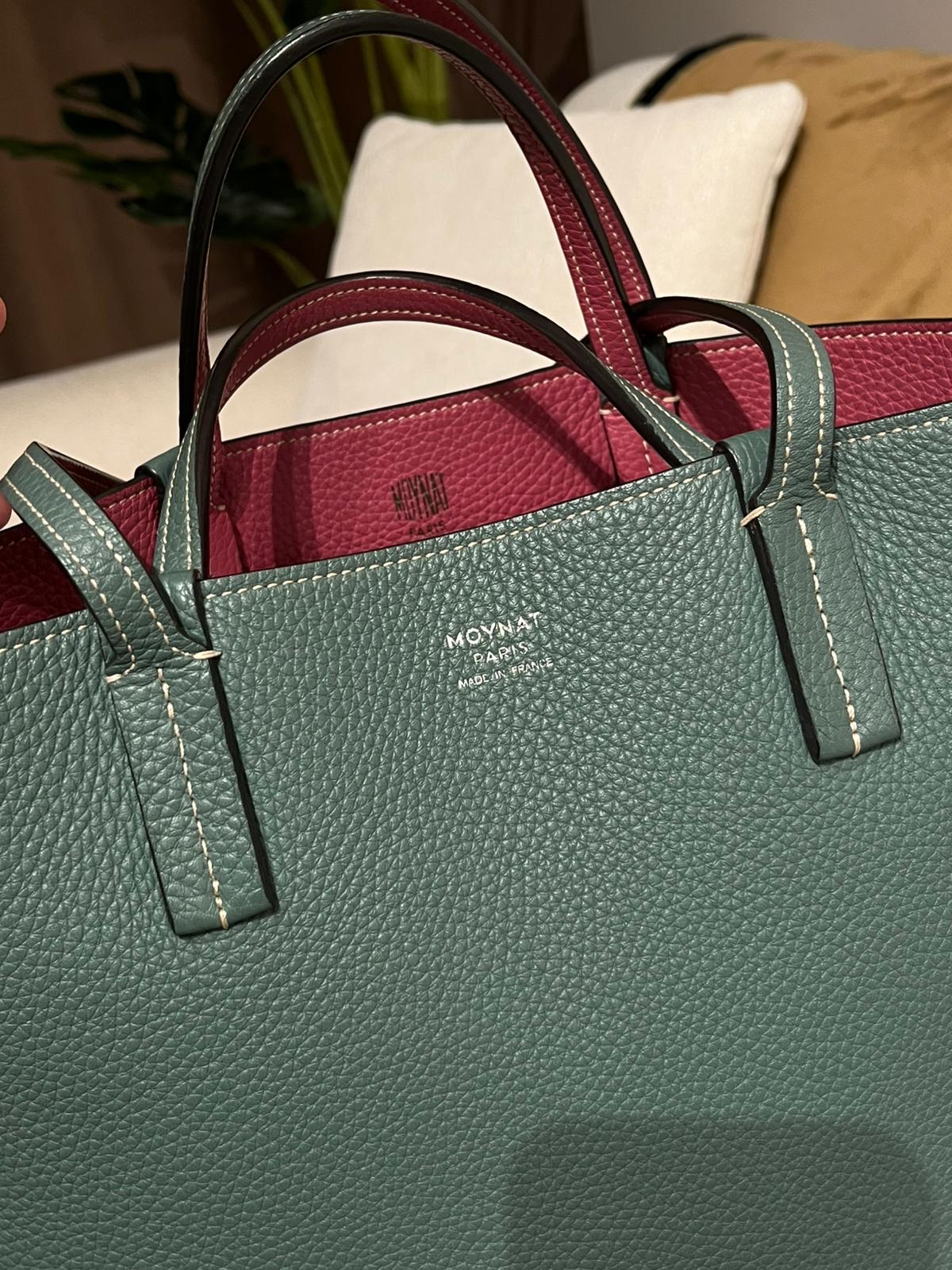 Moynat tote bag reversible calfskin  ,100%Authentic,98%new✅Dust bag