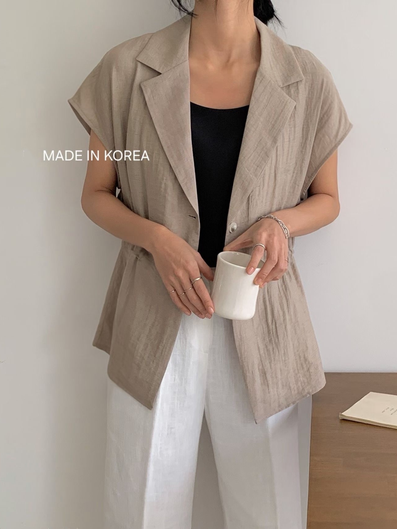 G6271 韓國🇰🇷薄料修腰外套仔