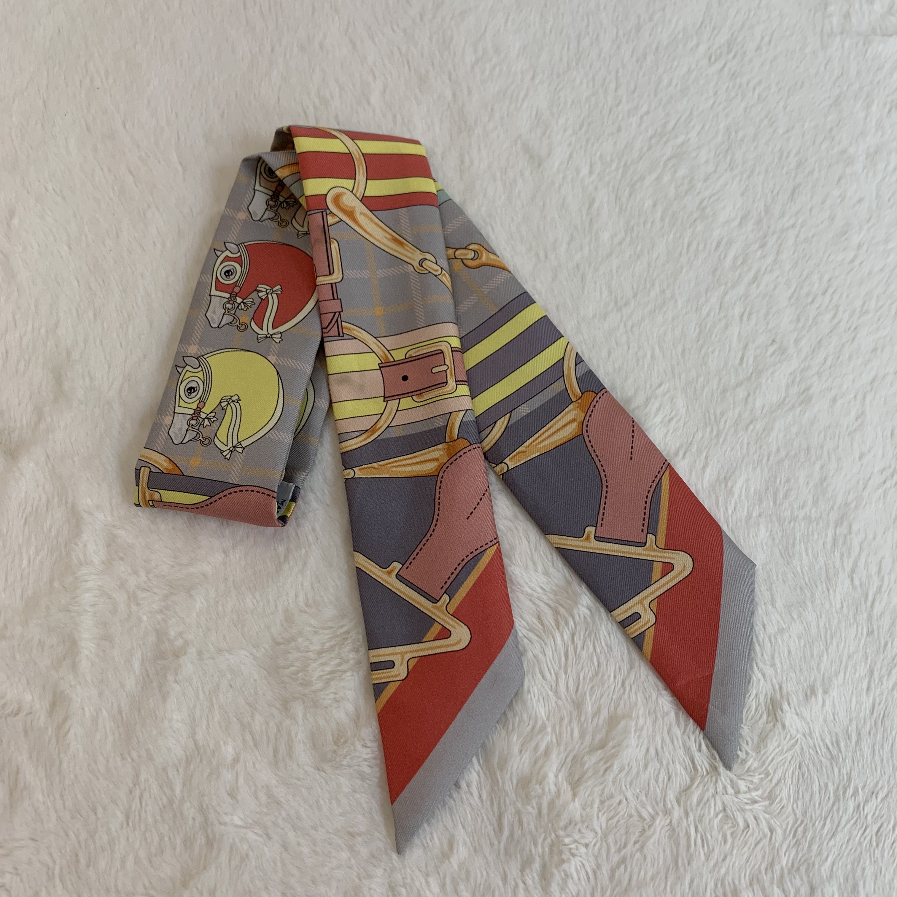 經典圖案Twilly🐴Hermes馬頭twilly