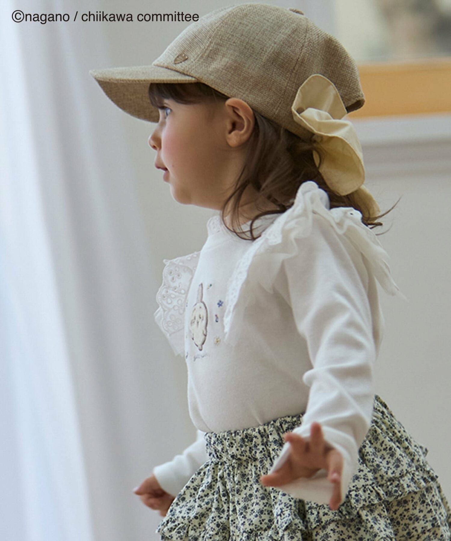 🆕【⭐訂購⭐】 🌀🇯🇵 日本直送🇯🇵 刺繡 #Chiikawa 薄紗荷葉邊肩袖 長袖Tee［3款選］🌀 [ELCA-0111][260329]