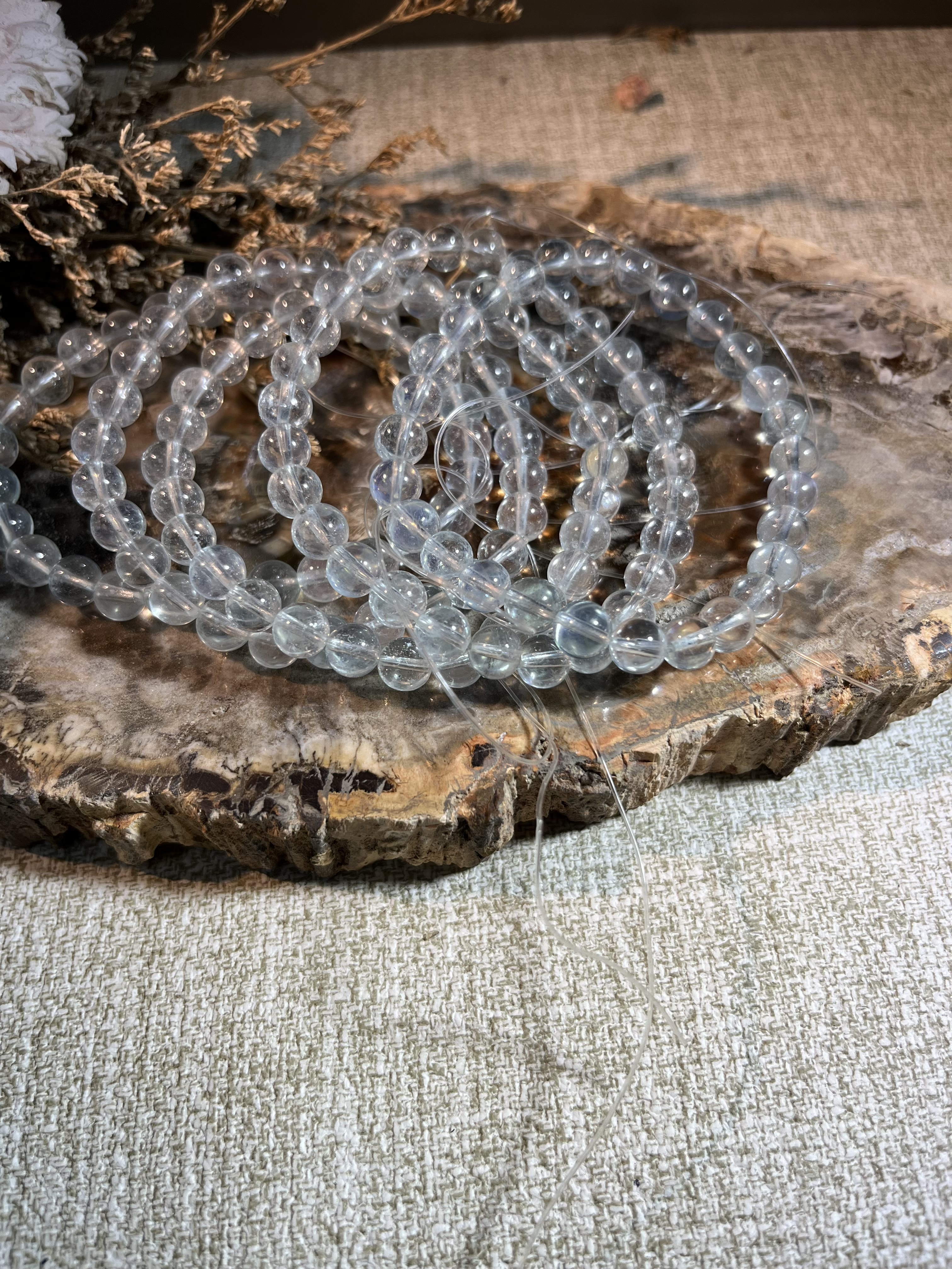 冰透綠海藍寶 6m+