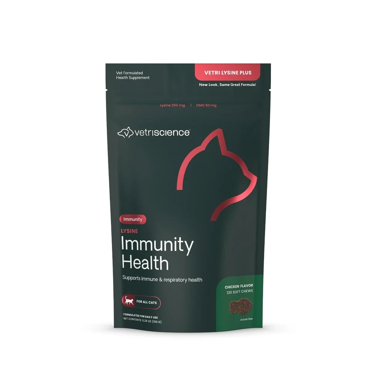 VetriScience Vetri Lysine Plus 賴氨酸咀嚼肉小食120粒