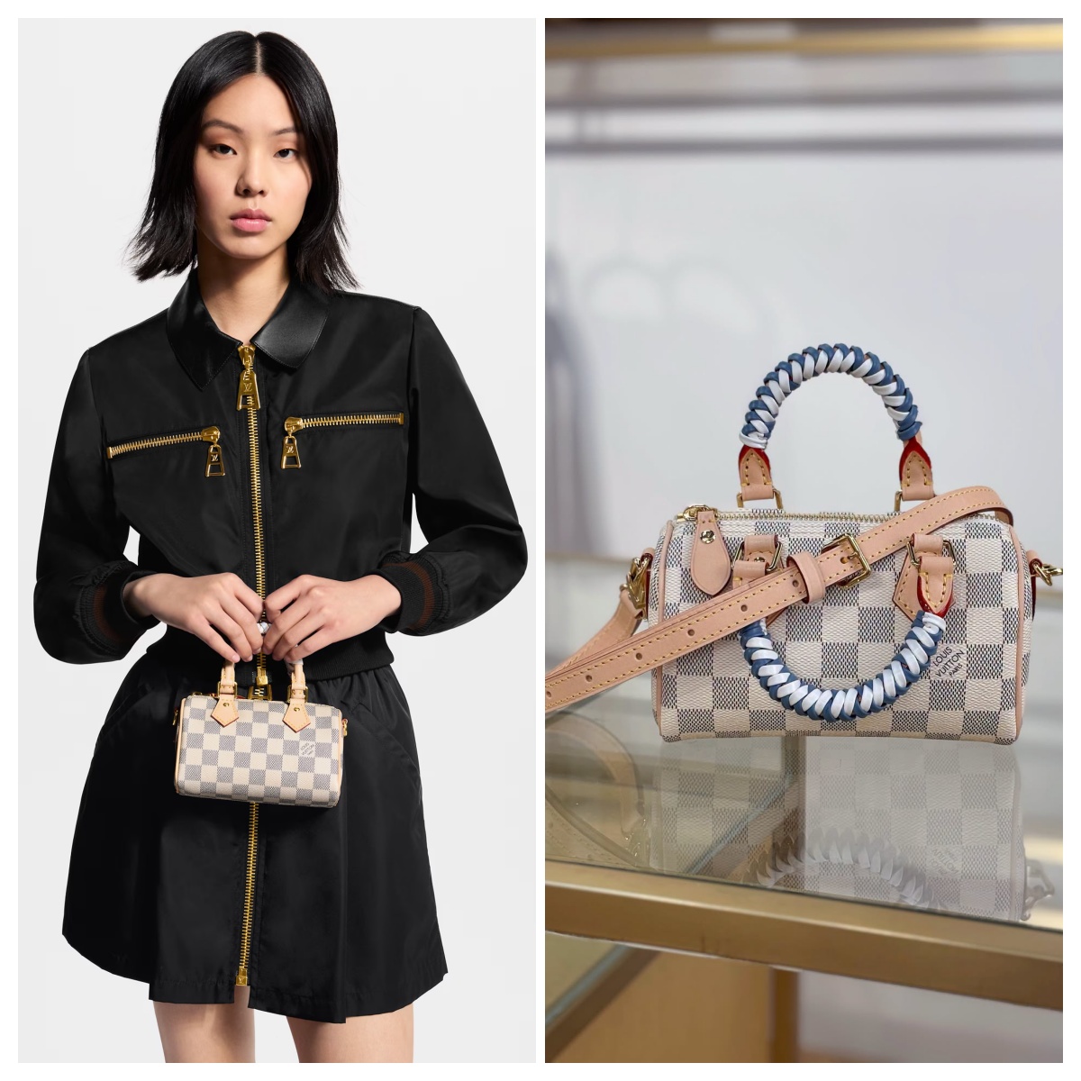 【頂級原單】LV Nano Speedy  棋盤格手袋 