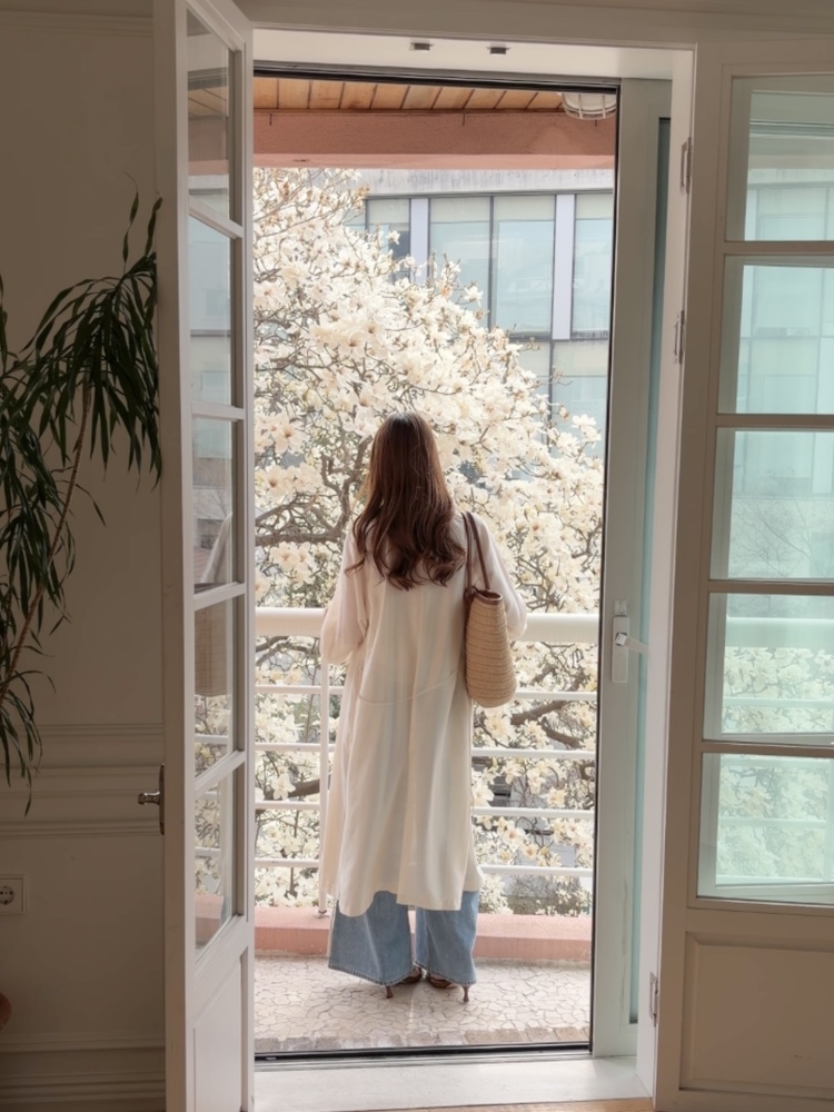 [薄!] Faded Wash Wide Leg Jeans