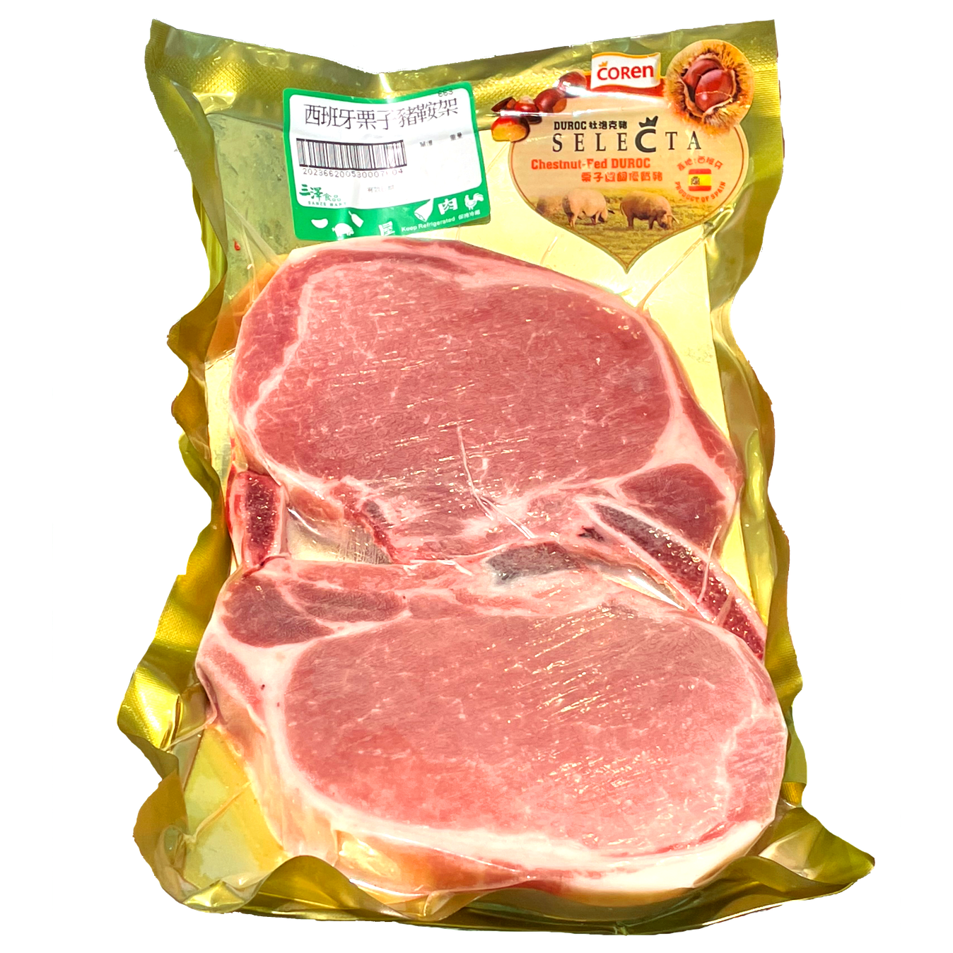 西班牙 Coren 栗子豬鞍扒 (約317-363g) x 1包