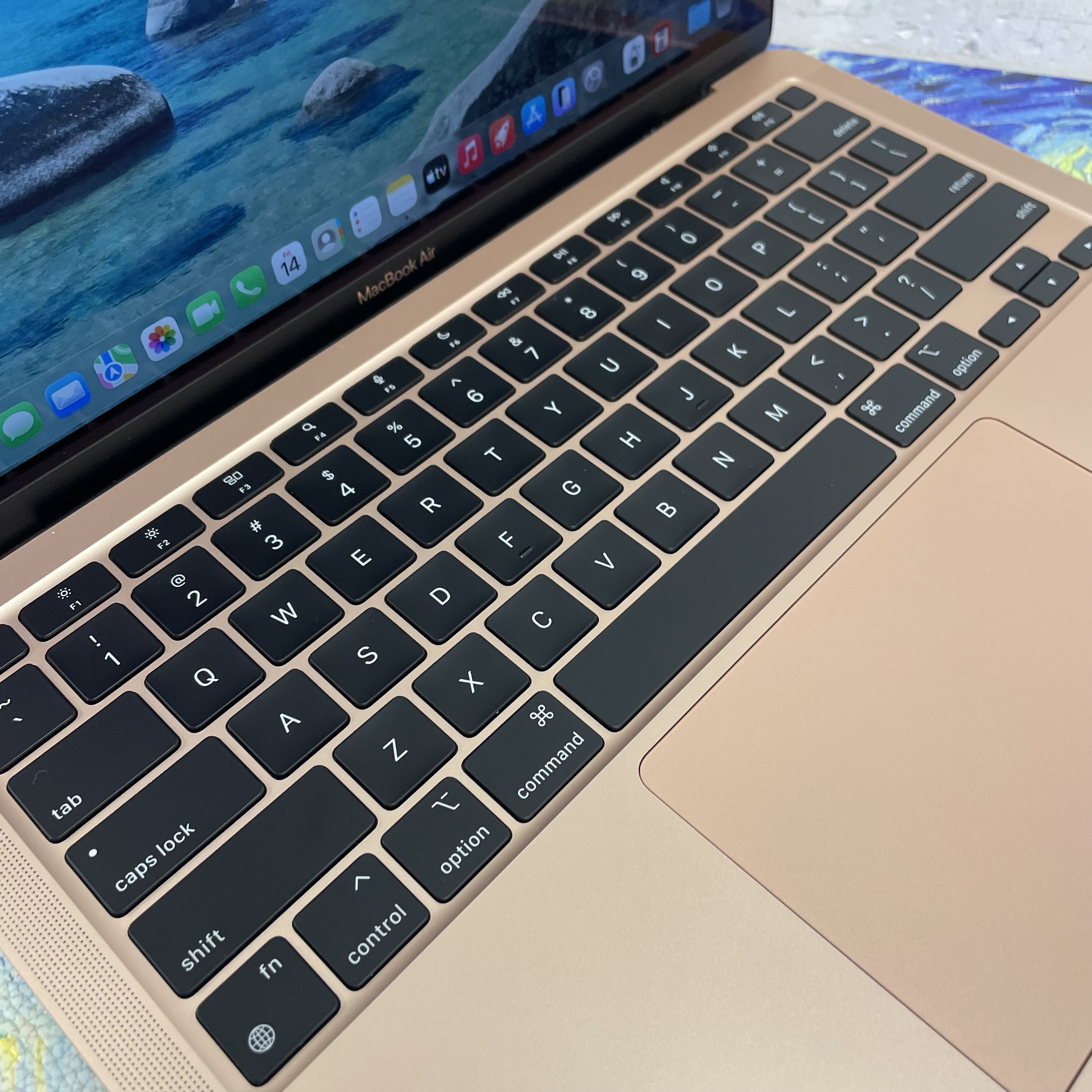 #5910 MacBook Air 2021/M1 CPU/8GB Ram/256GB SSD/Touch ID/13吋Mon/玫瑰金/  