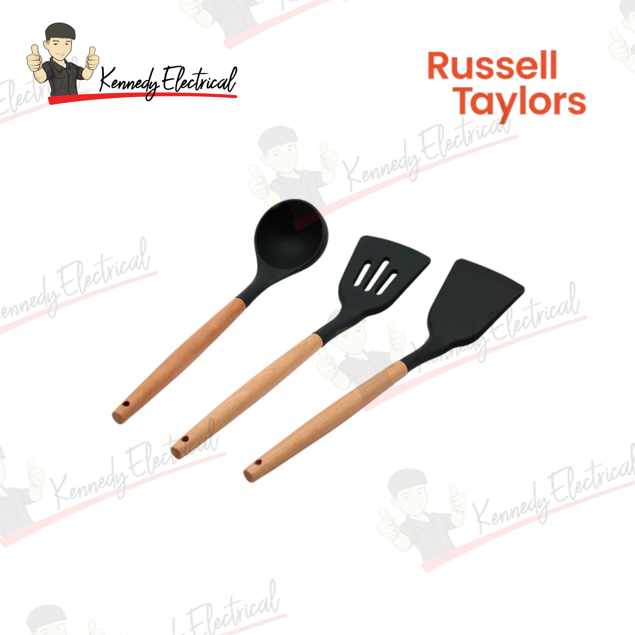 Russell Taylors 3Pcs Silicone Utensils Set (CW-1)