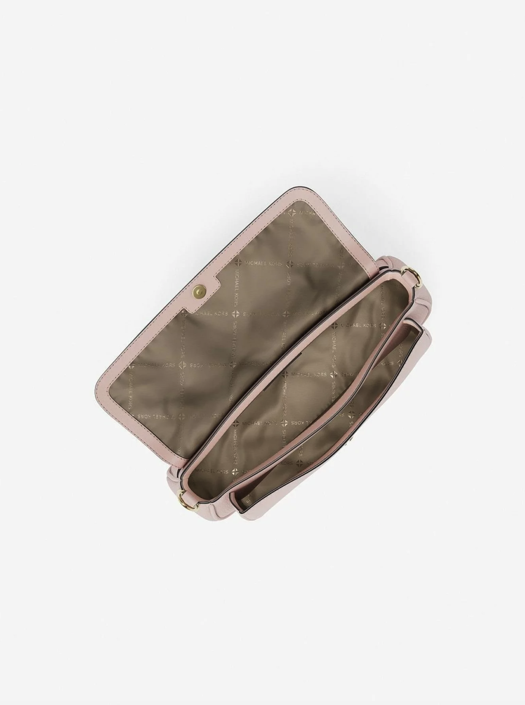 Michael Kors  Jet Set Travel Small Pebbled Leather Crossbody Bag With Pouch