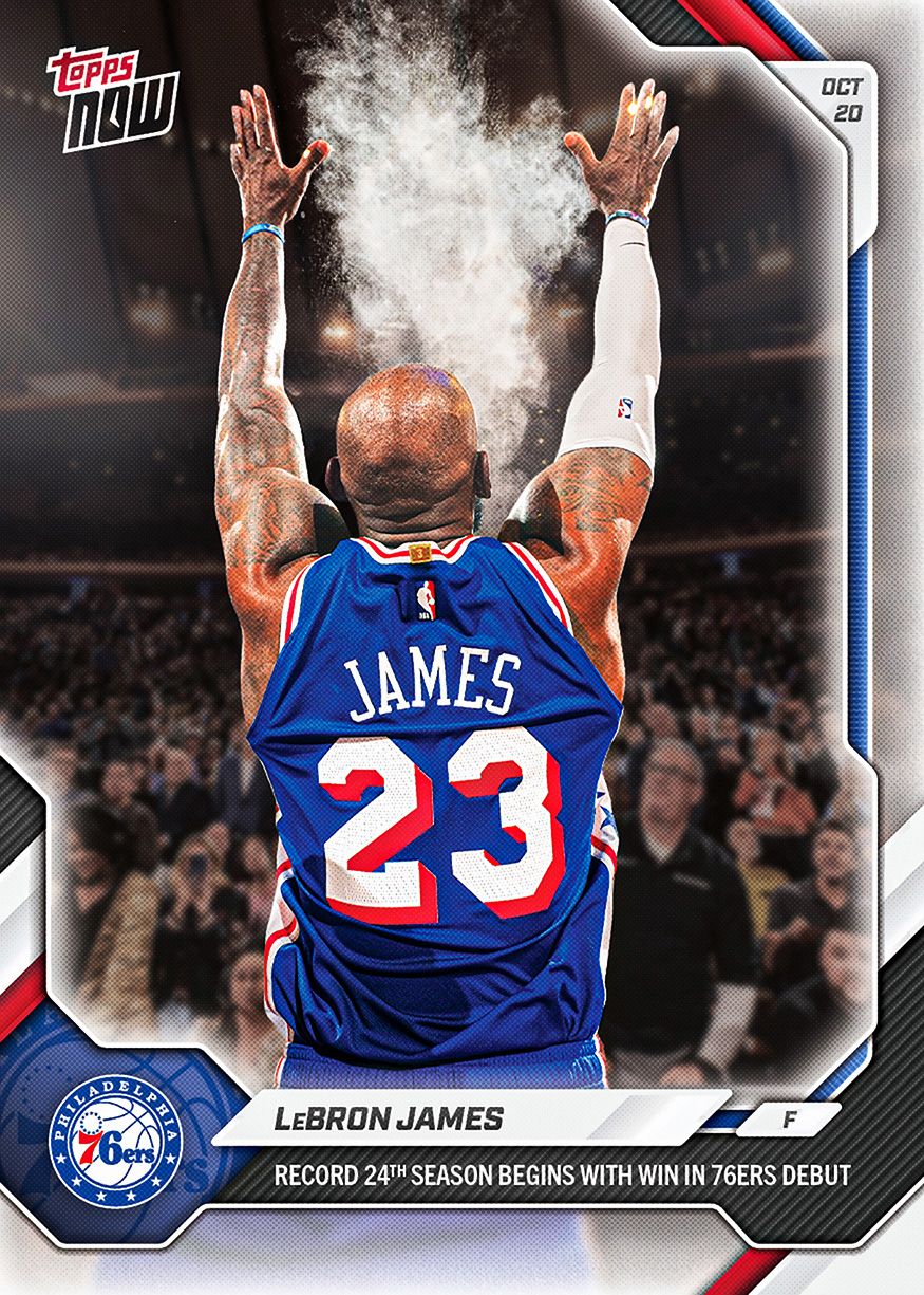 LeBron James - 2026-27 NBA Topps NOW® #1 76ers Debut 紀念卡【團購】
