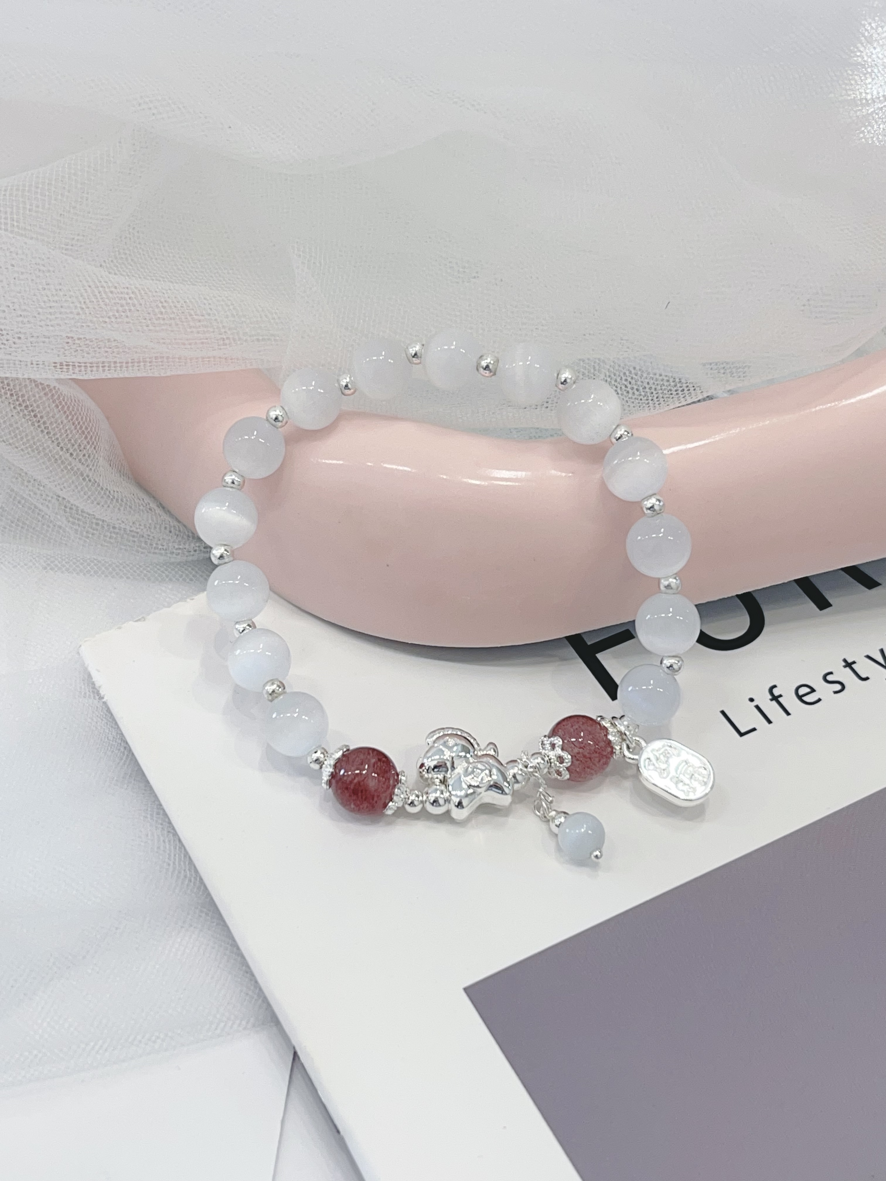 🐴 猫眼石能量手串 Cat’s Eye Series｜守护小马设计款 8mm