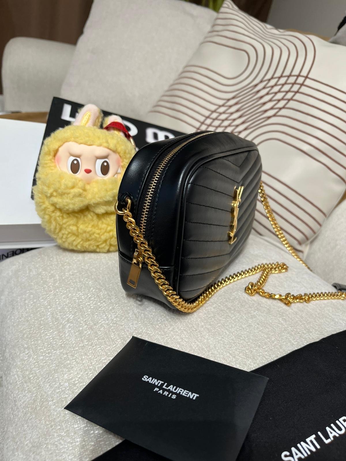 Ysl Mini Lou Camera calfskin bag 10%Authentic,99%new ✅ certificate✅dust bag