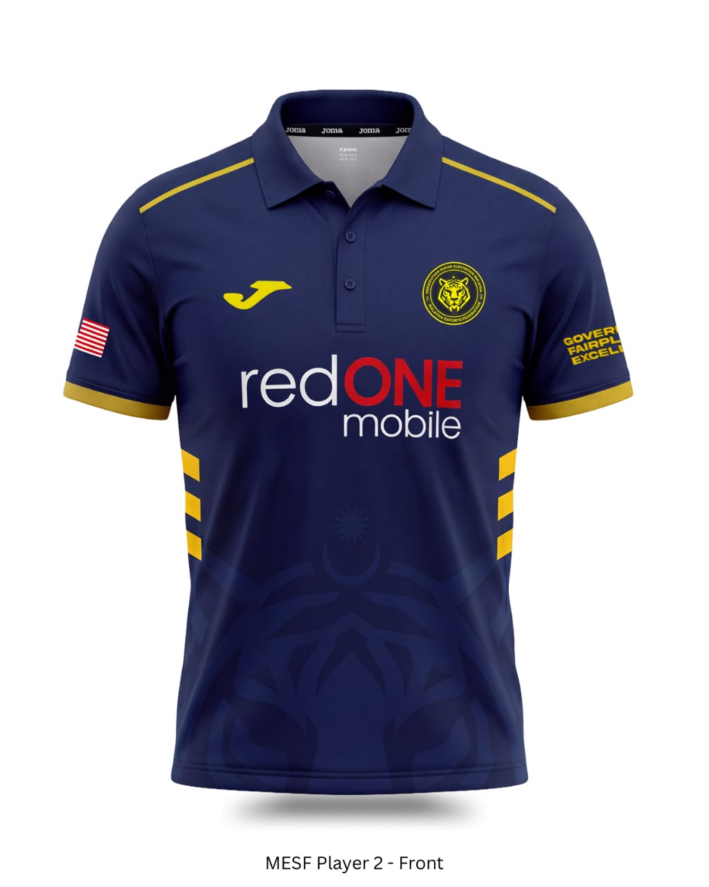 Joma x MESF (Malaysia E-Sports Federation) Official Player Jersey 2026 - Navy