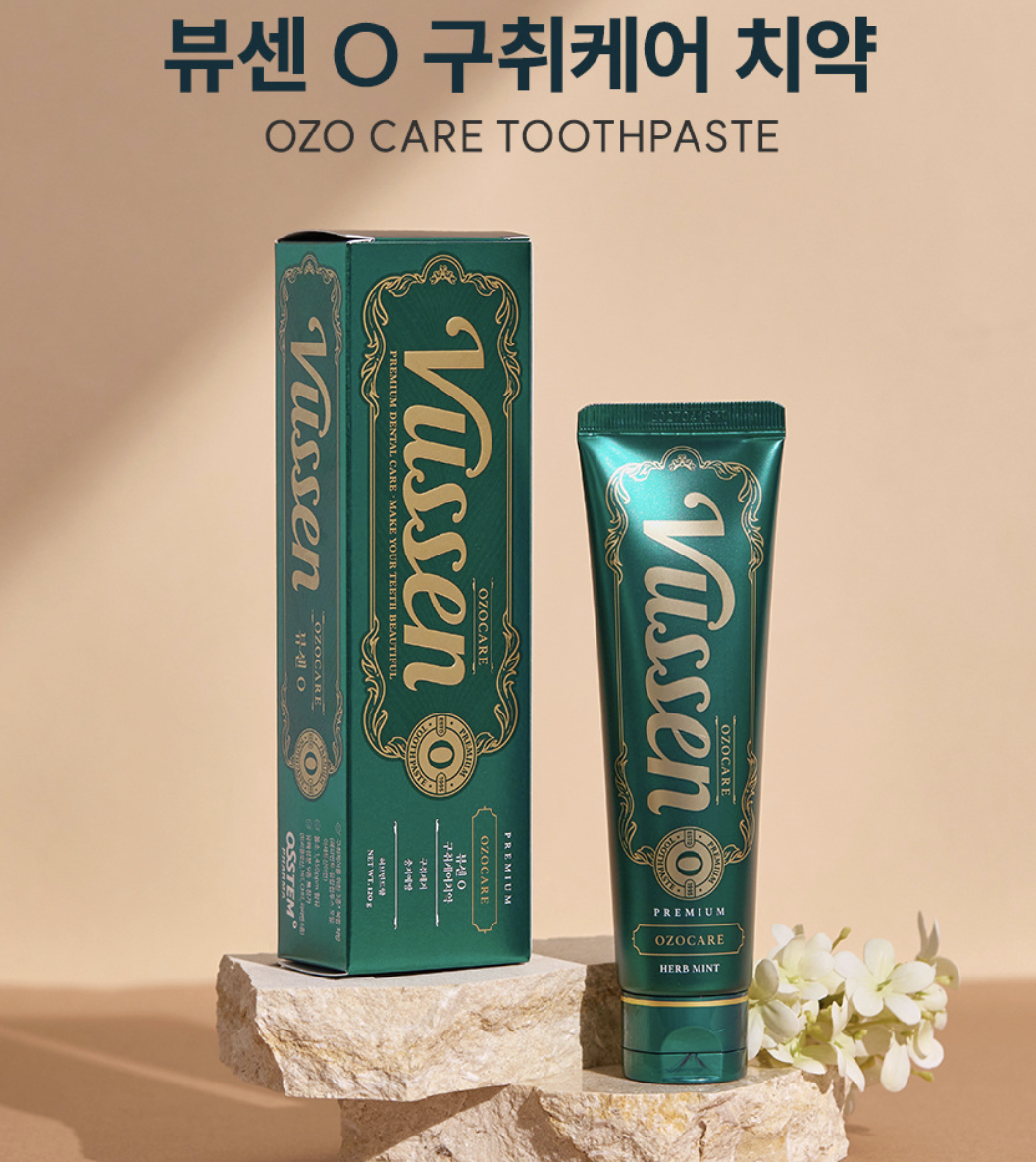 韓國 Vussen O 徹底 去口臭牙膏 120g｜OZO Care Toothpaste