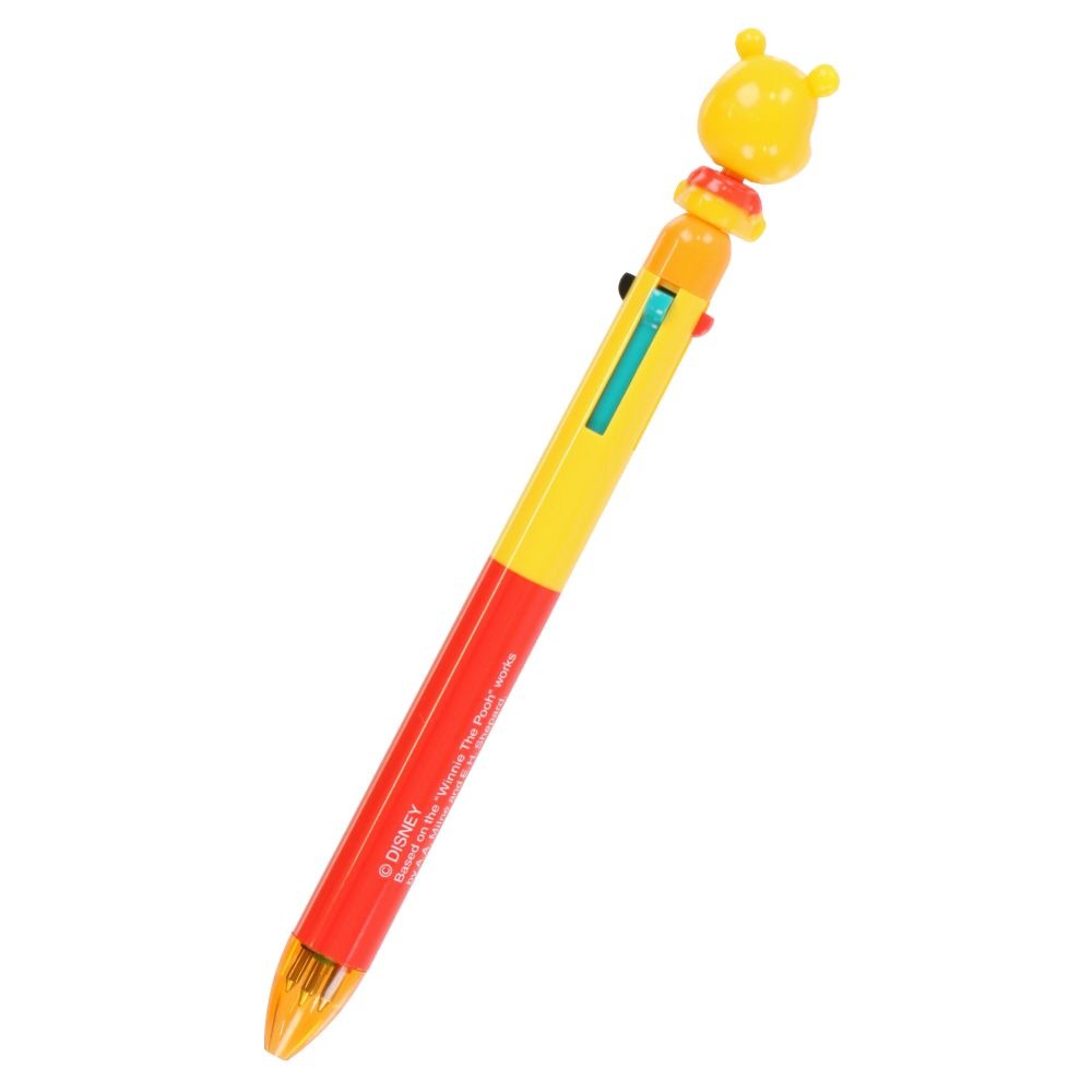 現貨｜【日本 Disney Store 限定】Winnie the Pooh 小熊維尼 日本版 搖頭 4用筆 3色原子筆 + 鉛芯筆 059641